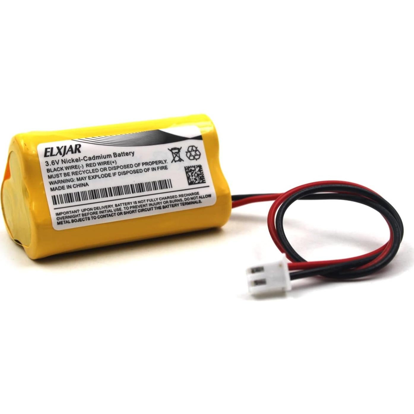 Baterías Recargables Ni-CD 3.6V 800mAh elxjar - Paquete de 5
