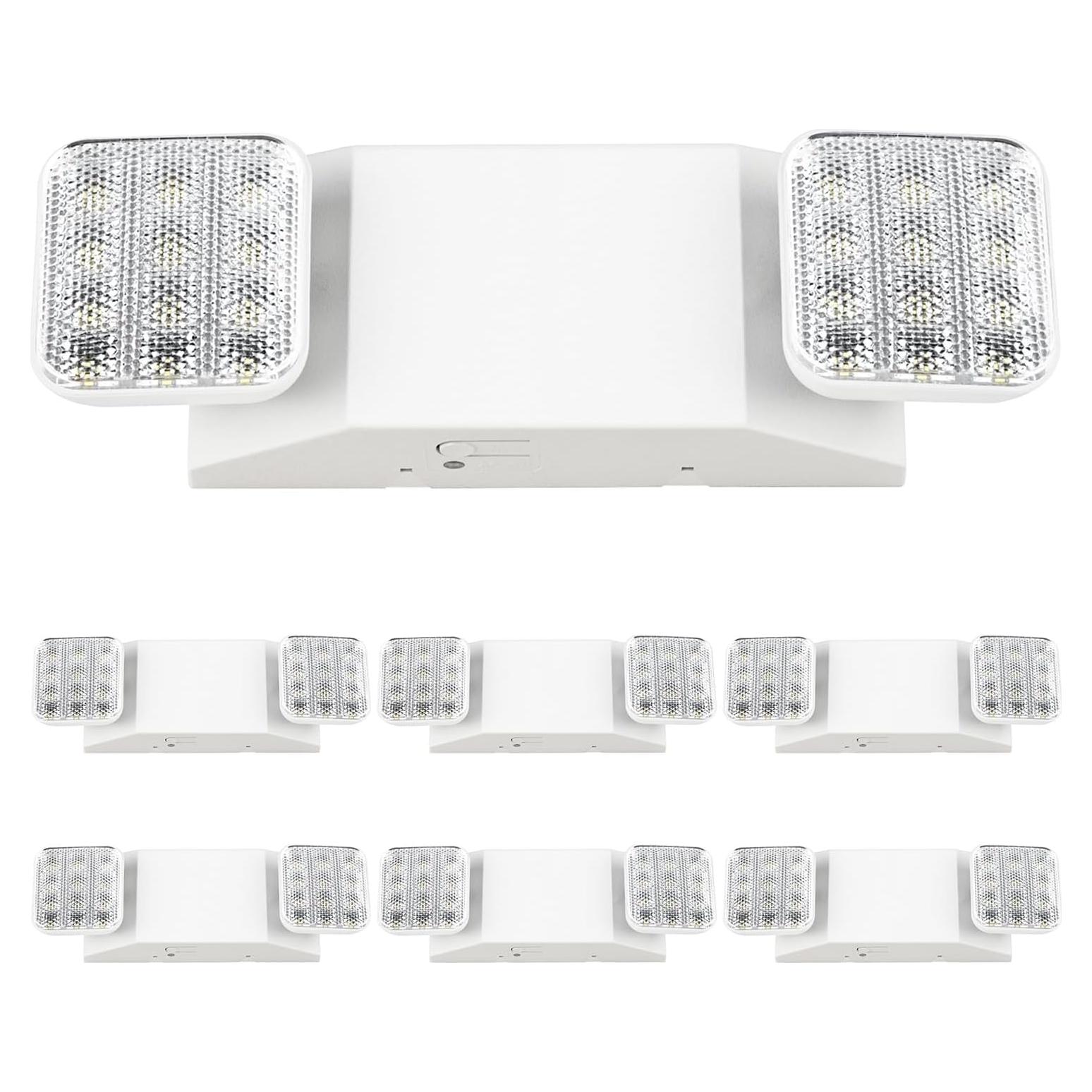Luces de Emergencia LED Sunco 6 Paquete 90 Minutos 120-277V