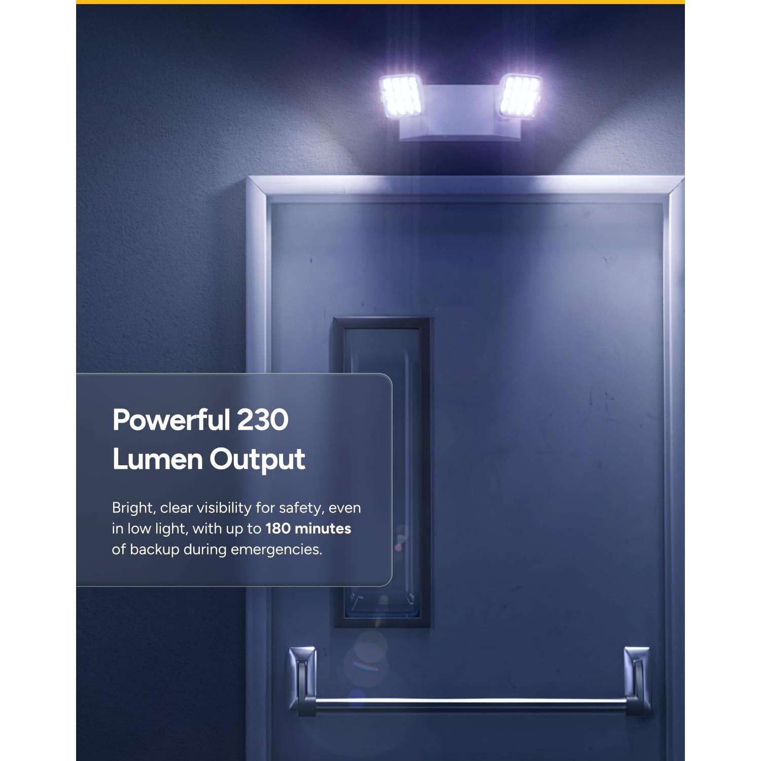 Luces de Emergencia LED Sunco 6 Paquete 90 Minutos 120-277V