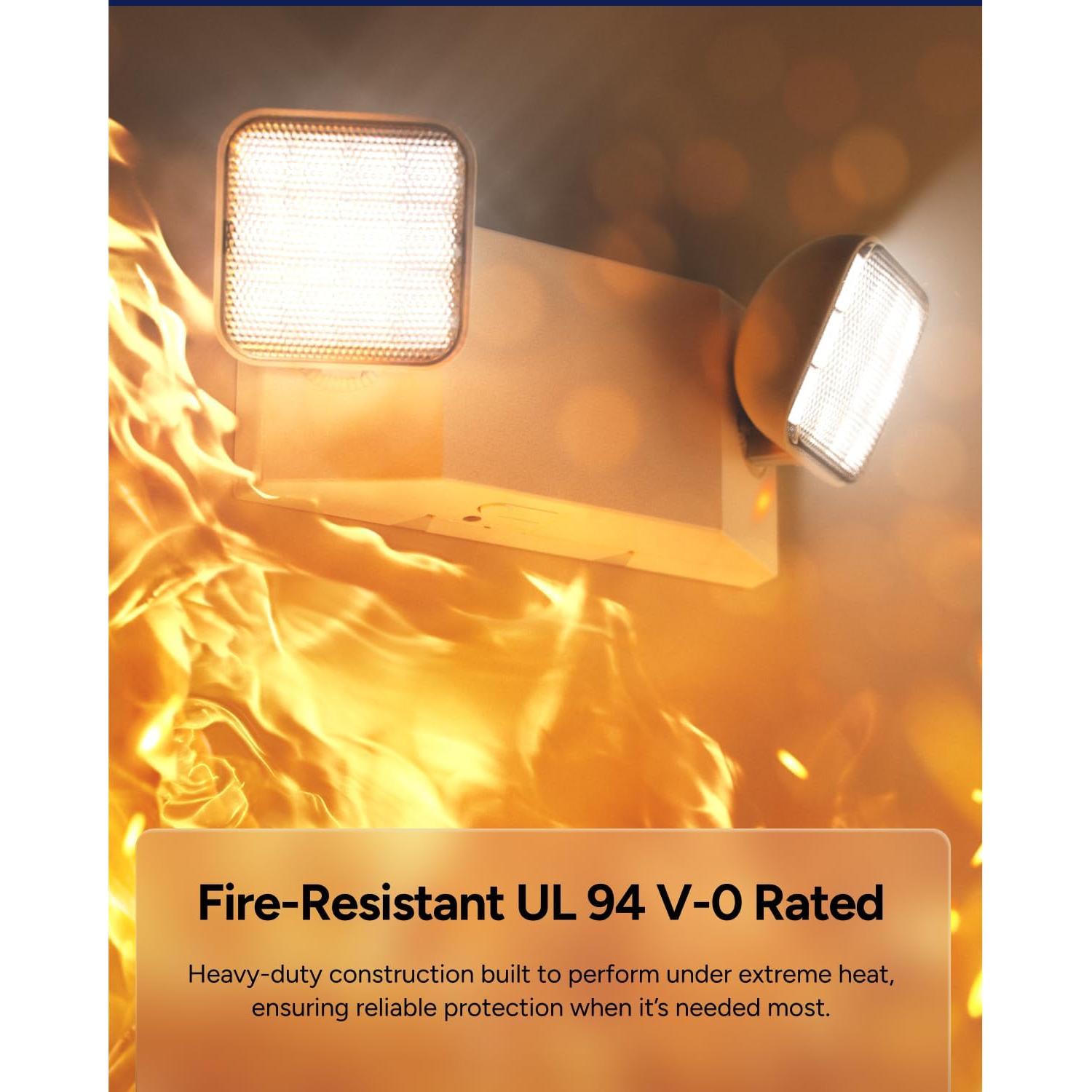 Luces de Emergencia LED Sunco 6 Paquete 90 Minutos 120-277V