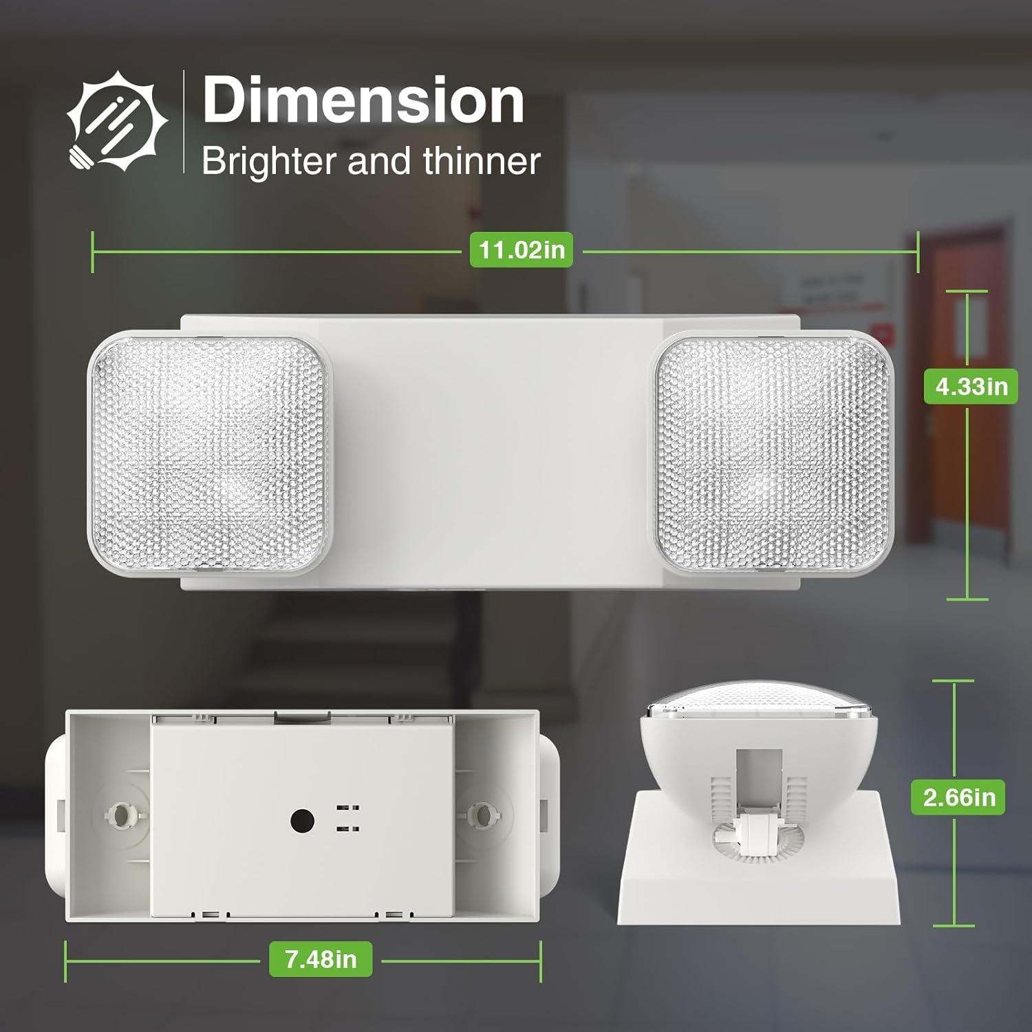 Luces de Emergencia LED FREELICHT Paquete de 4 Ajustables