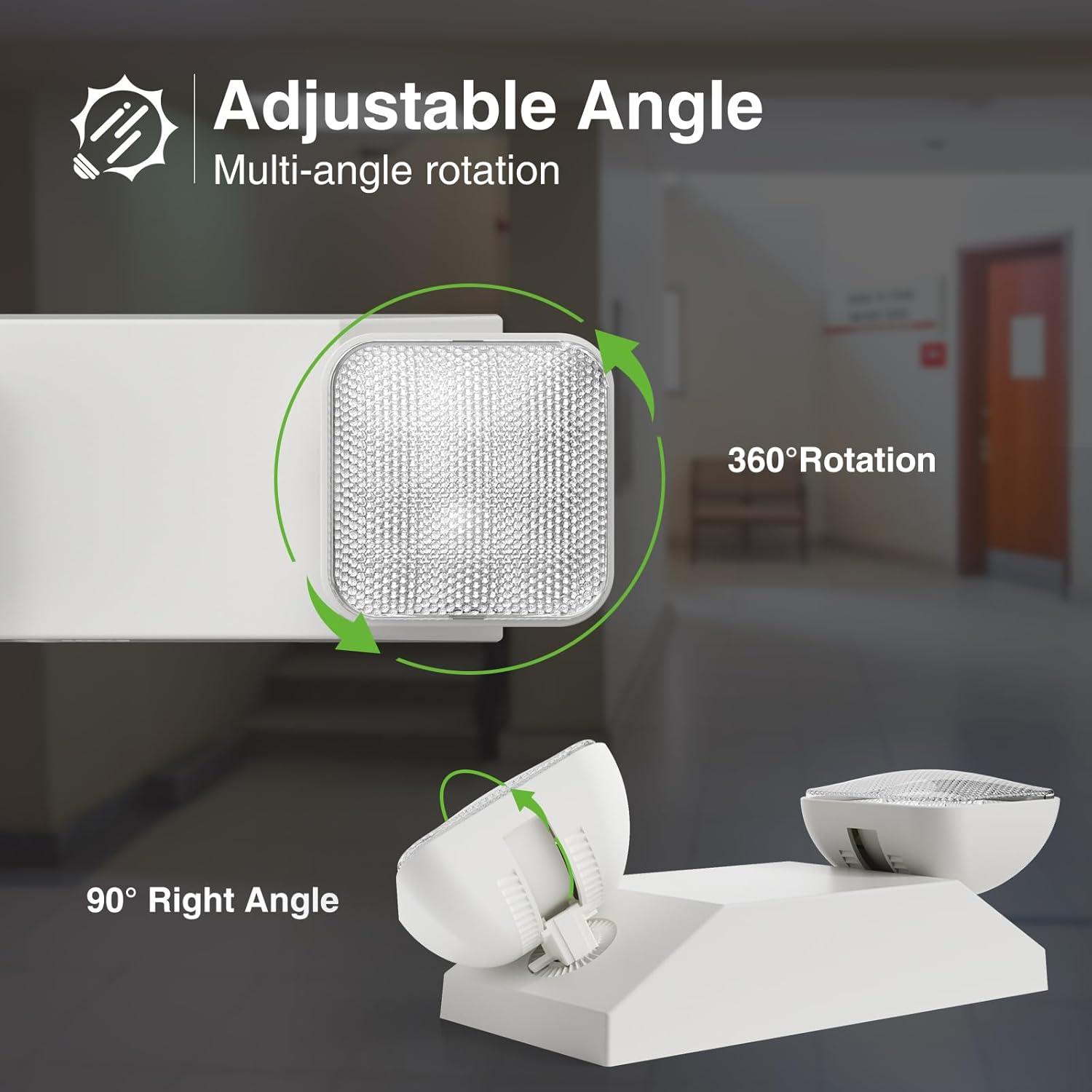 Luces de Emergencia LED FREELICHT Paquete de 4 Ajustables