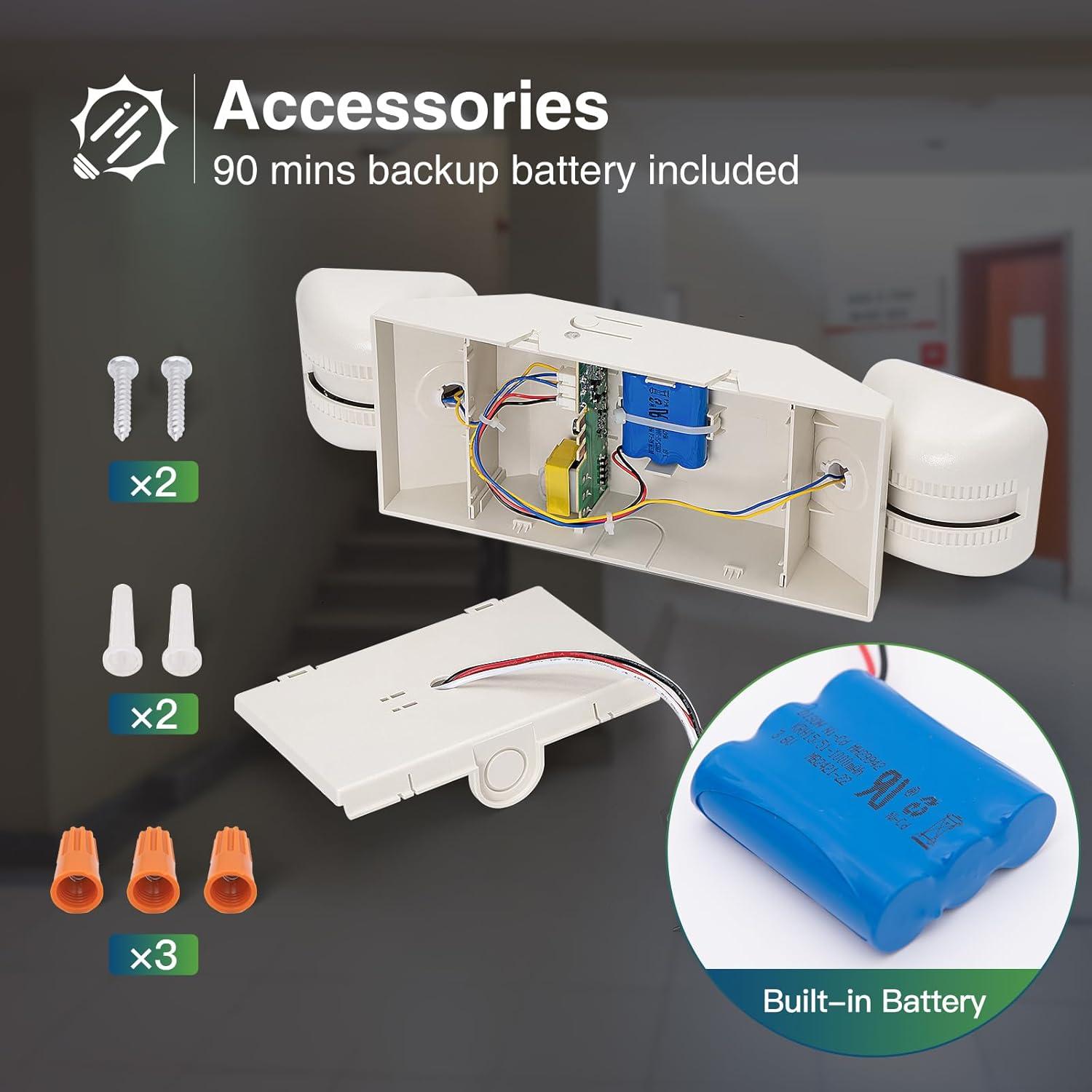 Luces de Emergencia LED FREELICHT Paquete de 4 Ajustables