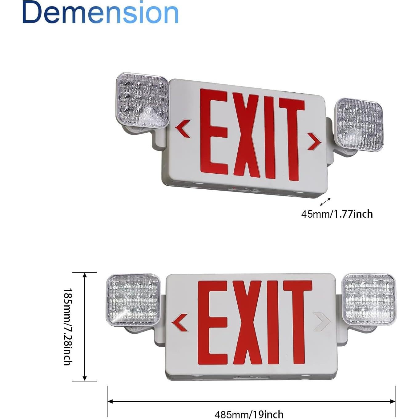 Señal de Salida de Emergencia LED TANLUX con Batería 1 Paquete