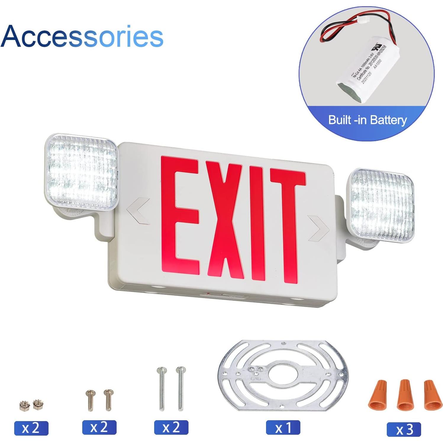 Señal de Salida de Emergencia LED TANLUX con Batería 1 Paquete