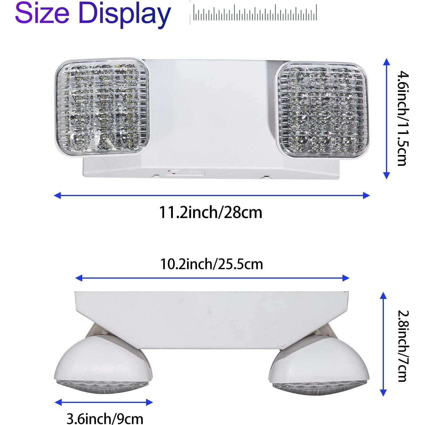 Luces de Emergencia LED TANLUX TL-EM01WH-1 con Batería 90 min