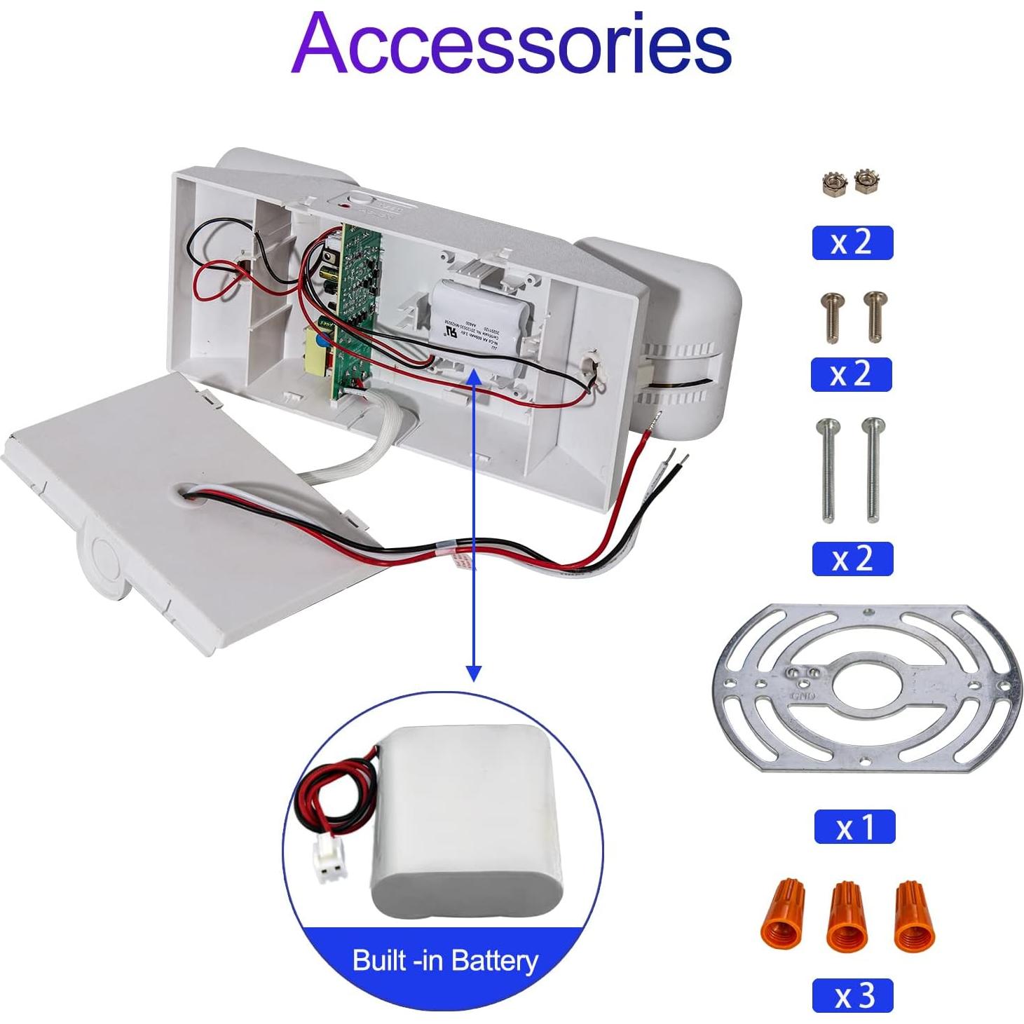 Luces de Emergencia LED TANLUX TL-EM01WH-1 con Batería 90 min