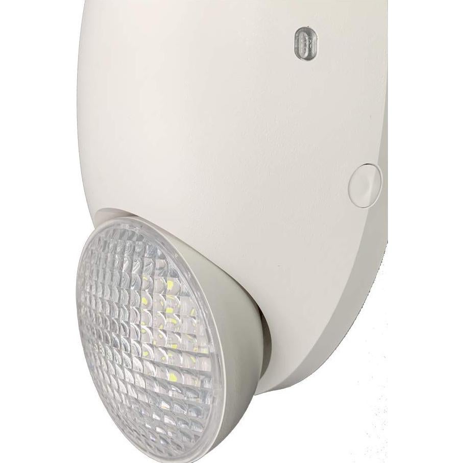 Luz de Emergencia LED Amazon Basics, Paquete de 6, Doble Cabeza