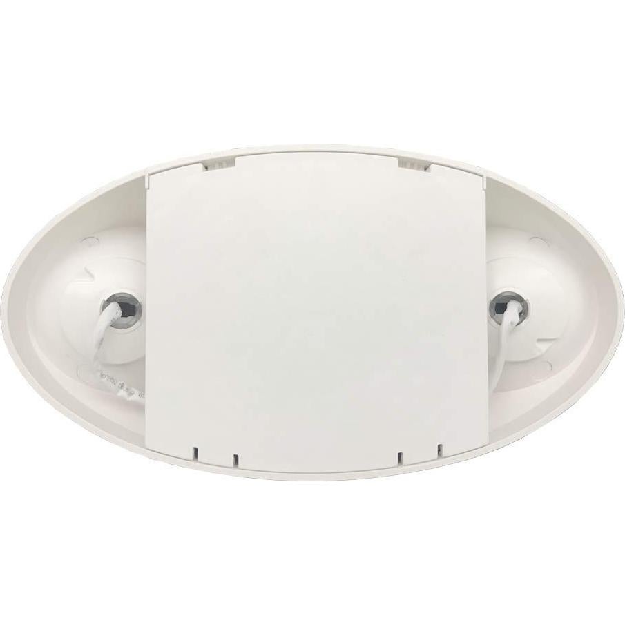 Luz de Emergencia LED Amazon Basics, Paquete de 6, Doble Cabeza