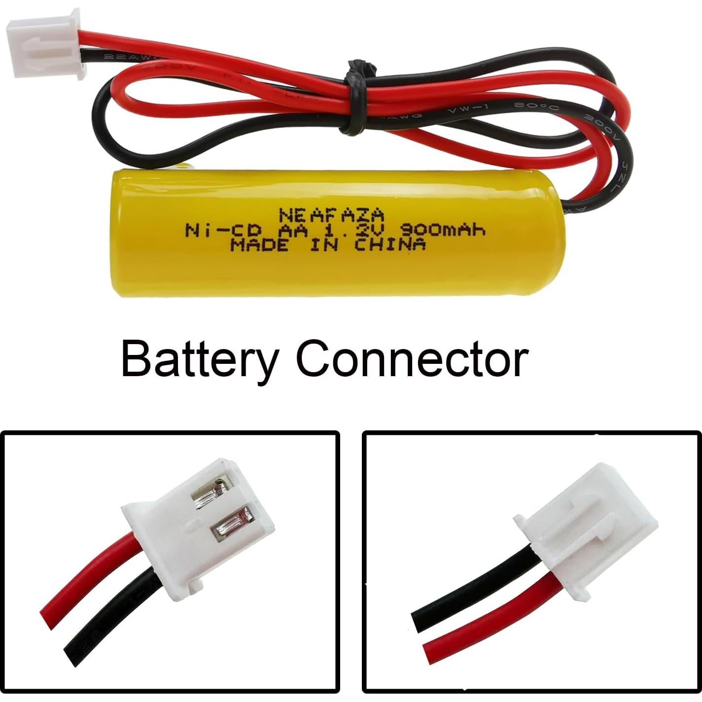 Paquete de 5 Baterías Ni-CD 1.2V 900mAh para Luz de Emergencia