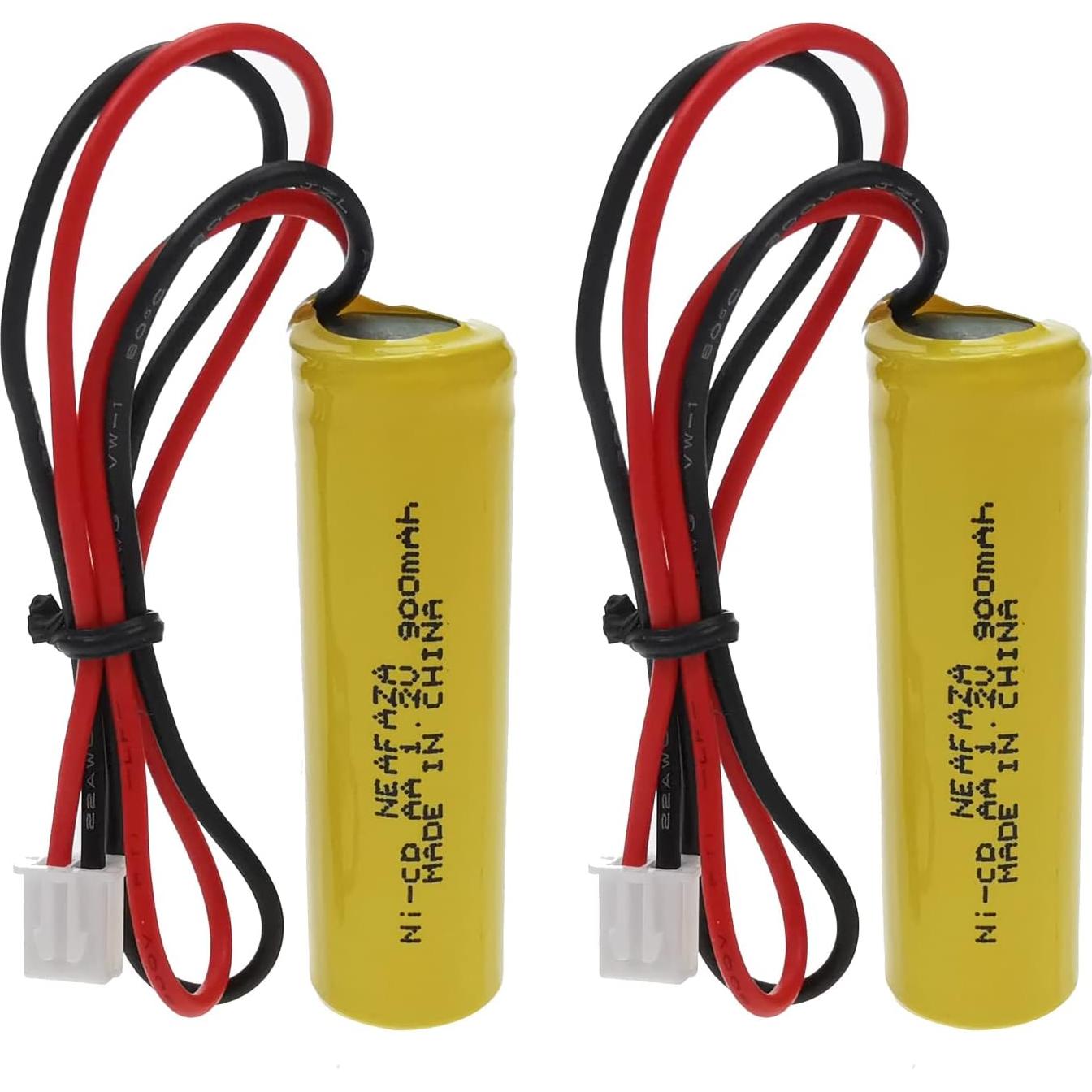 Paquete de 5 Baterías Ni-CD 1.2V 900mAh para Luz de Emergencia