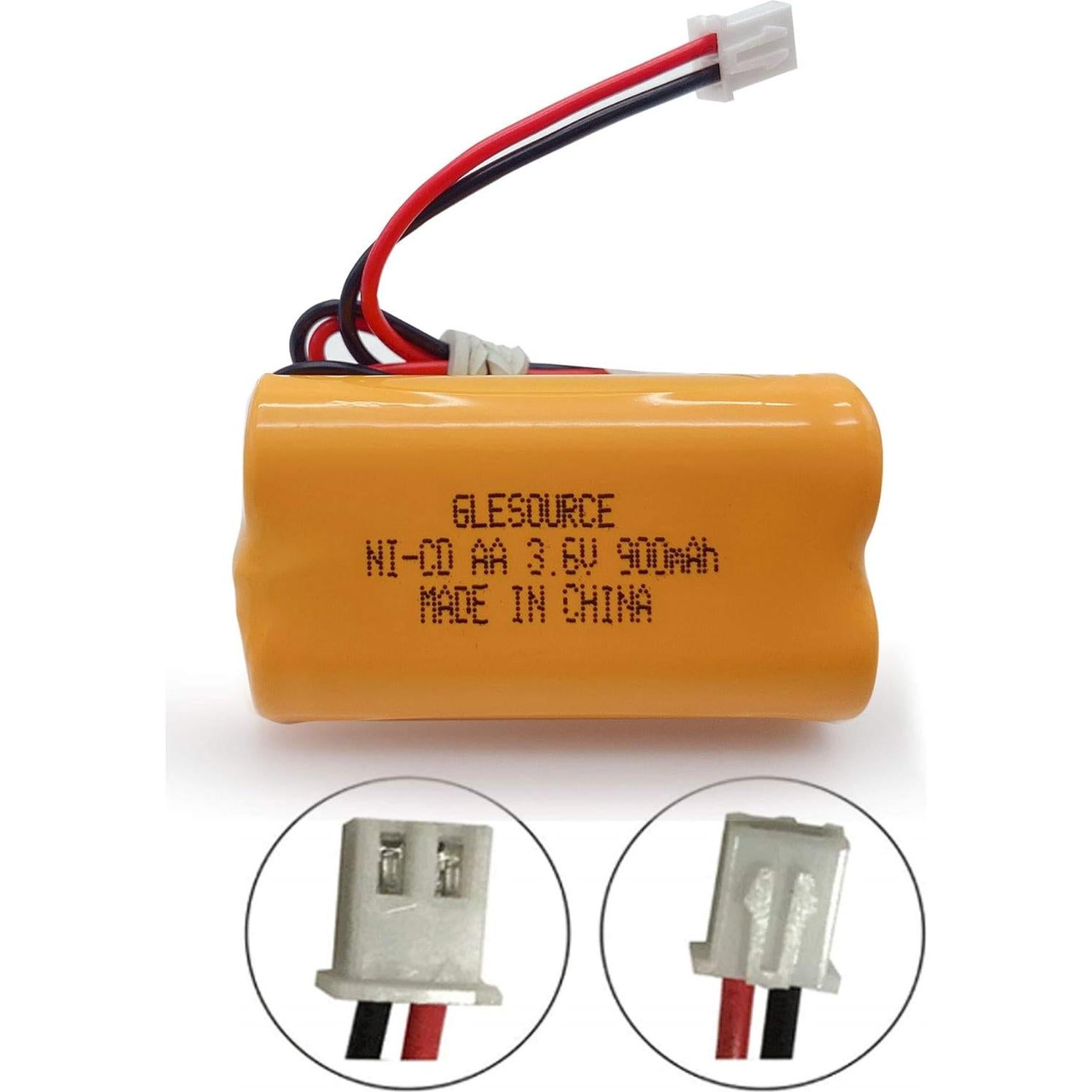 Batería de Reemplazo Ni-Cd 3.6V 900mAh GLESOURCE 10PCS
