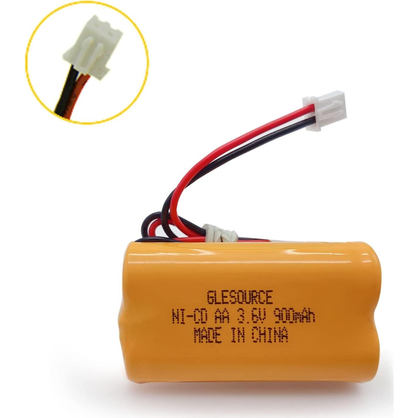 Batería de Reemplazo Ni-Cd 3.6V 900mAh GLESOURCE 10PCS