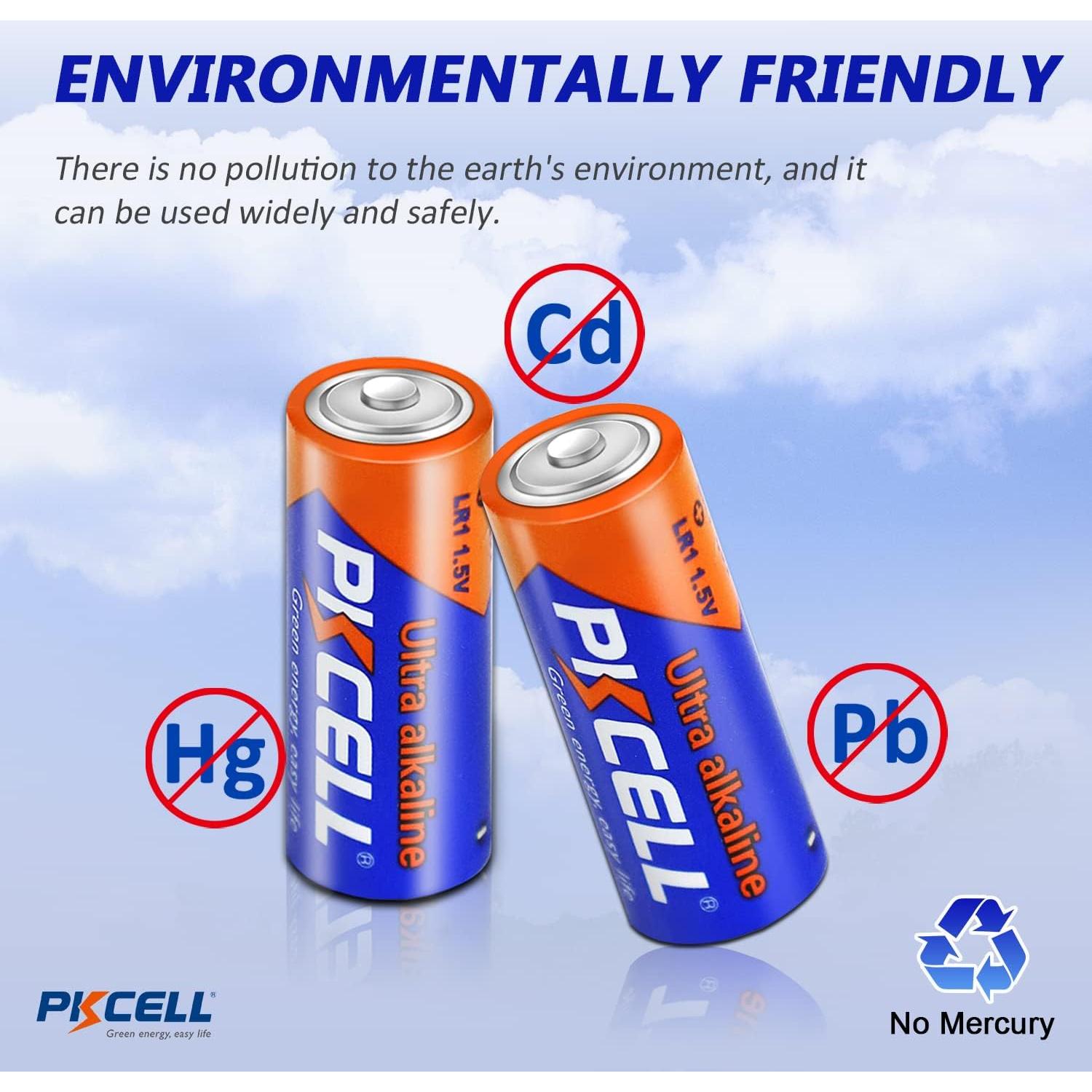 Baterías Alcalinas PKCELL N 1.5V Paquete de 10 Ultra Duraderas