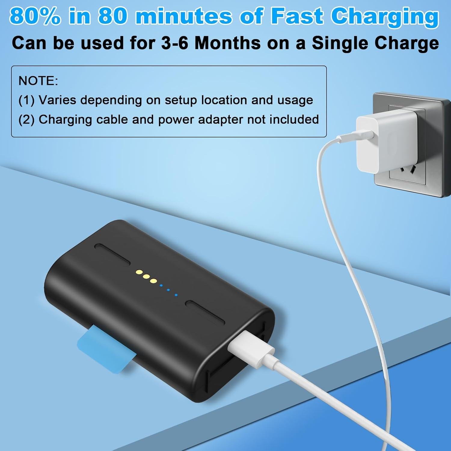 Batería Recargable SimpliSafe 8000mAh - Paquete de 2