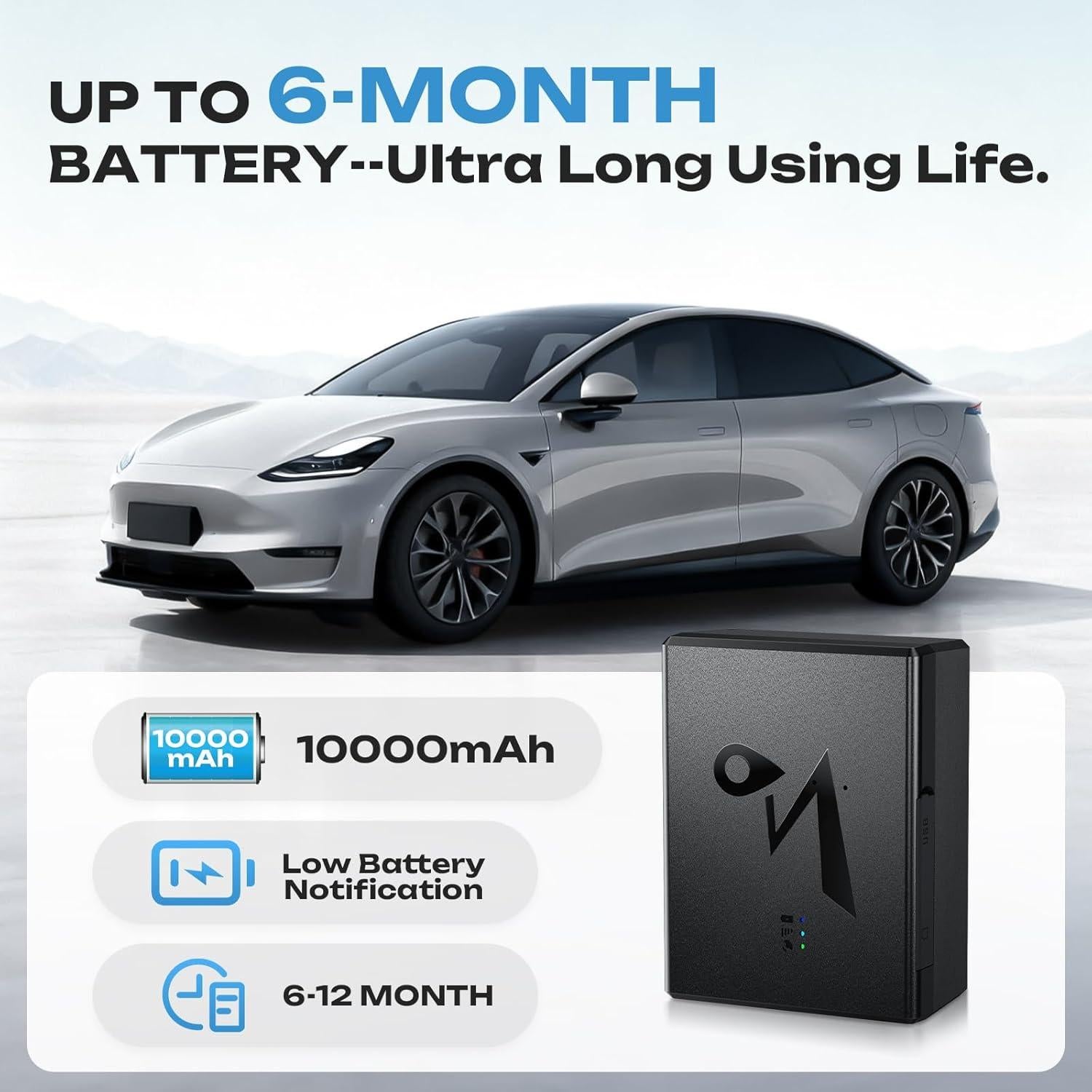 Rastreador GPS CXK GT11 para Vehículos 4G LTE Batería 10000mAh