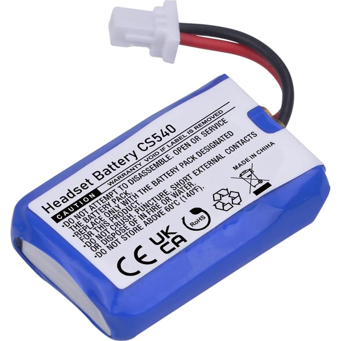 Batería Recargable Tectra CS540 para Auriculares Plantronics - 4 Unidades