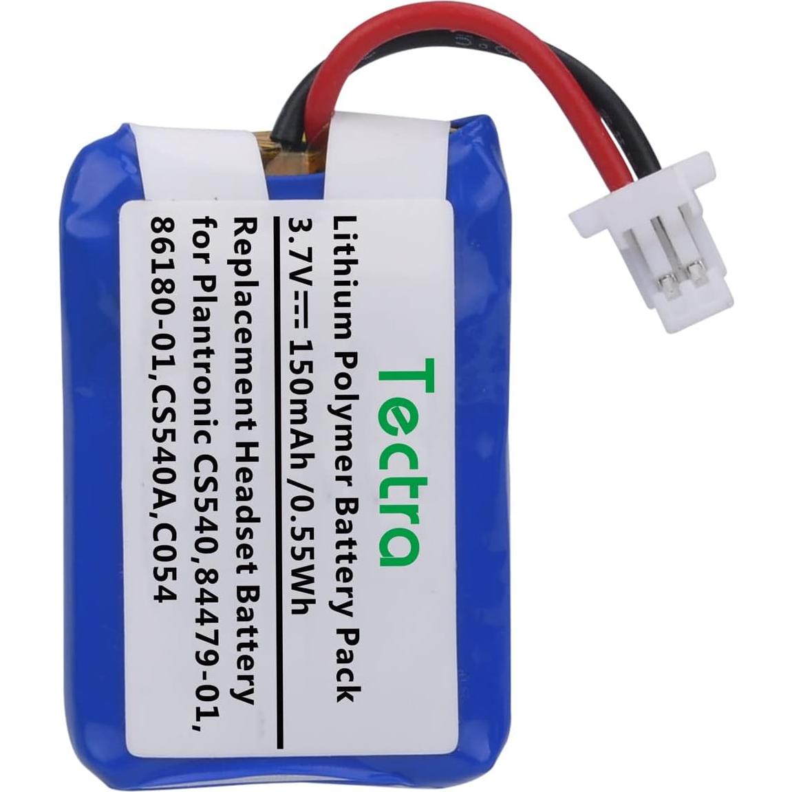 Batería Recargable Tectra CS540 para Auriculares Plantronics - 4 Unidades