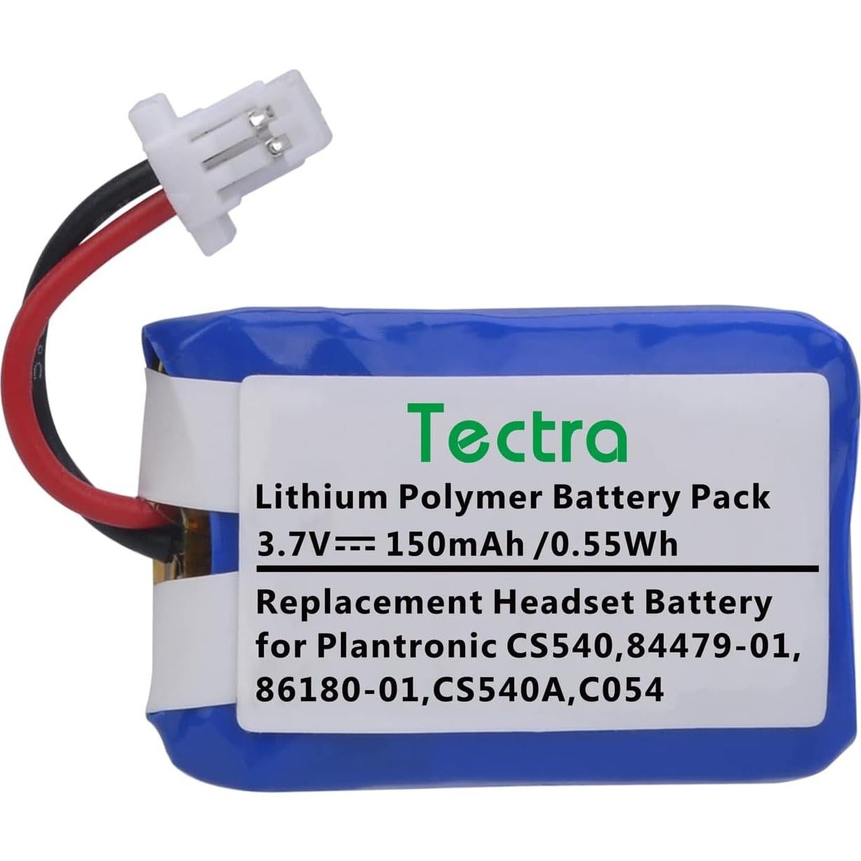 Batería Recargable Tectra CS540 para Auriculares Plantronics - 4 Unidades