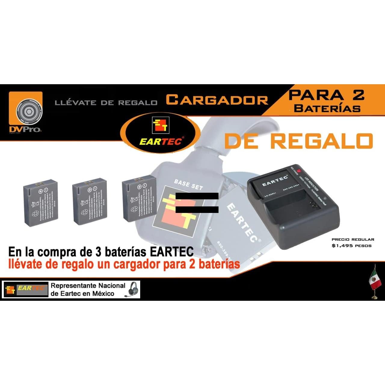 Batería Recargable de Litio Ion 3.7V Eartec LX600LI
