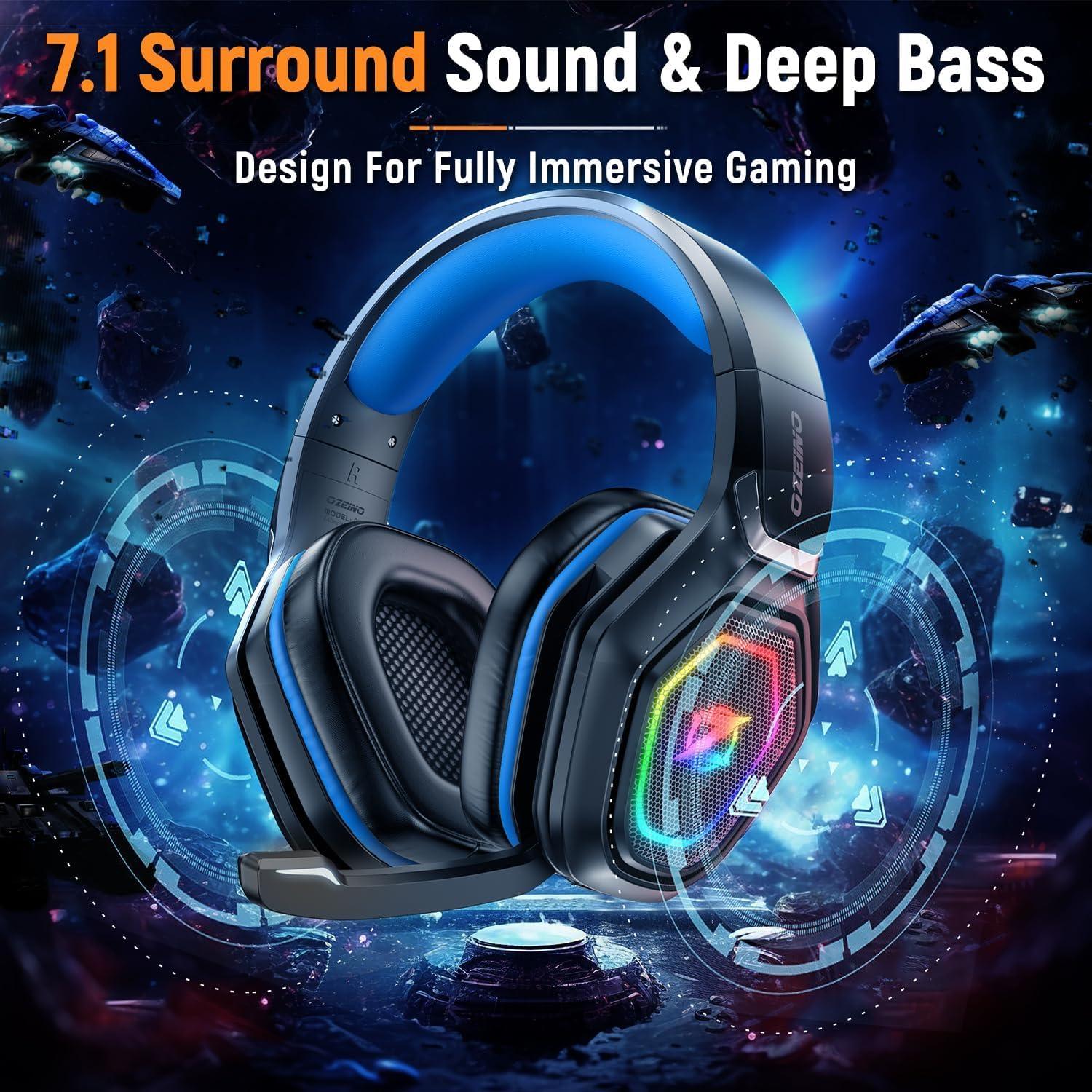 Auriculares Gaming Inalámbricos Ozeino OW810 2.4GHz con Micrófono