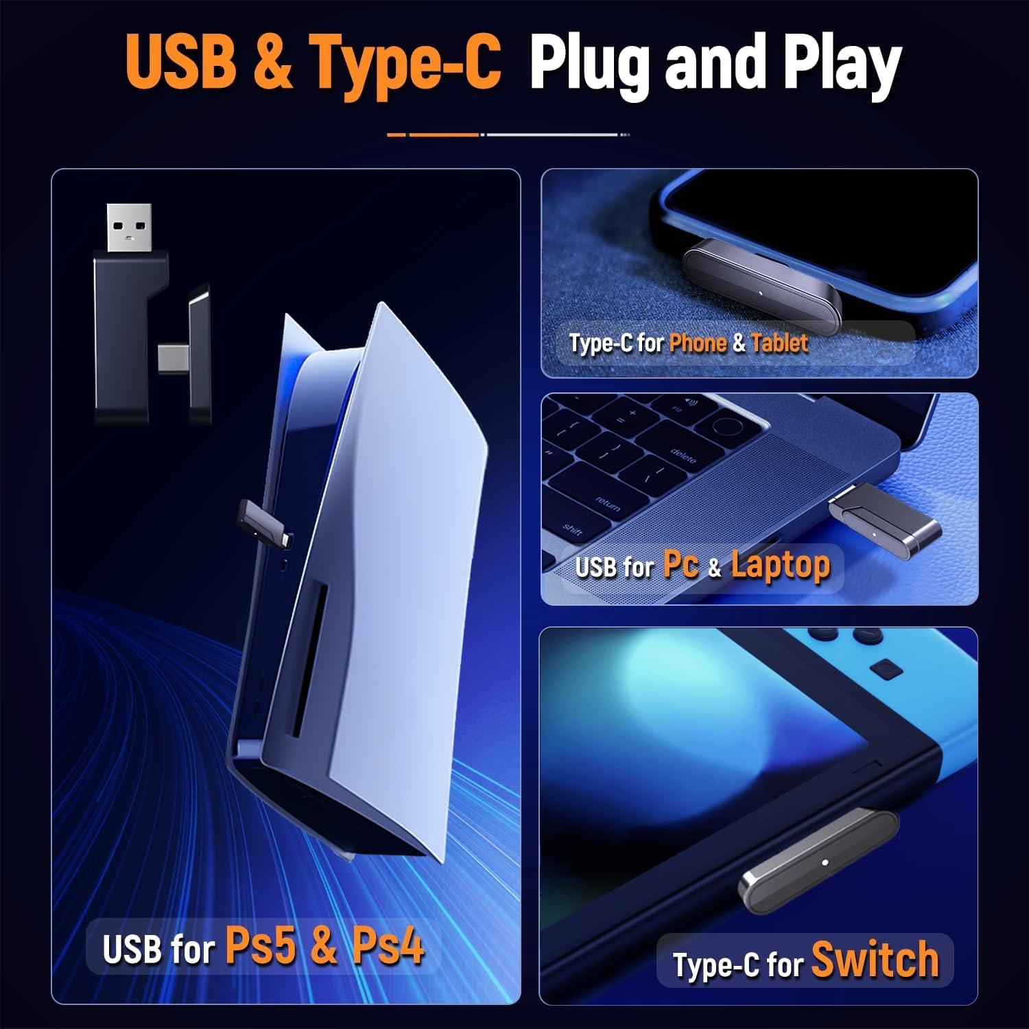 Auriculares Gaming Inalámbricos Ozeino OW810 2.4GHz con Micrófono