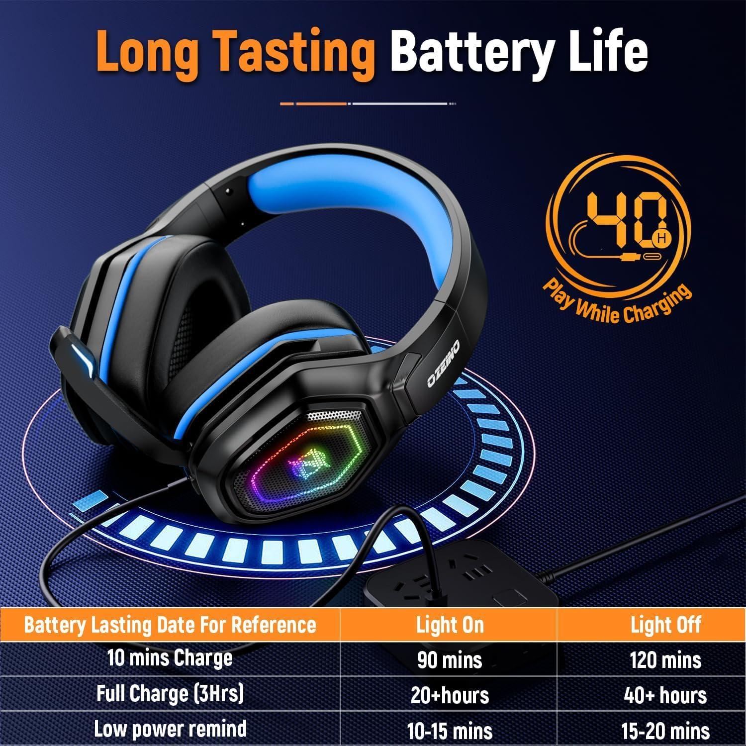 Auriculares Gaming Inalámbricos Ozeino OW810 2.4GHz con Micrófono