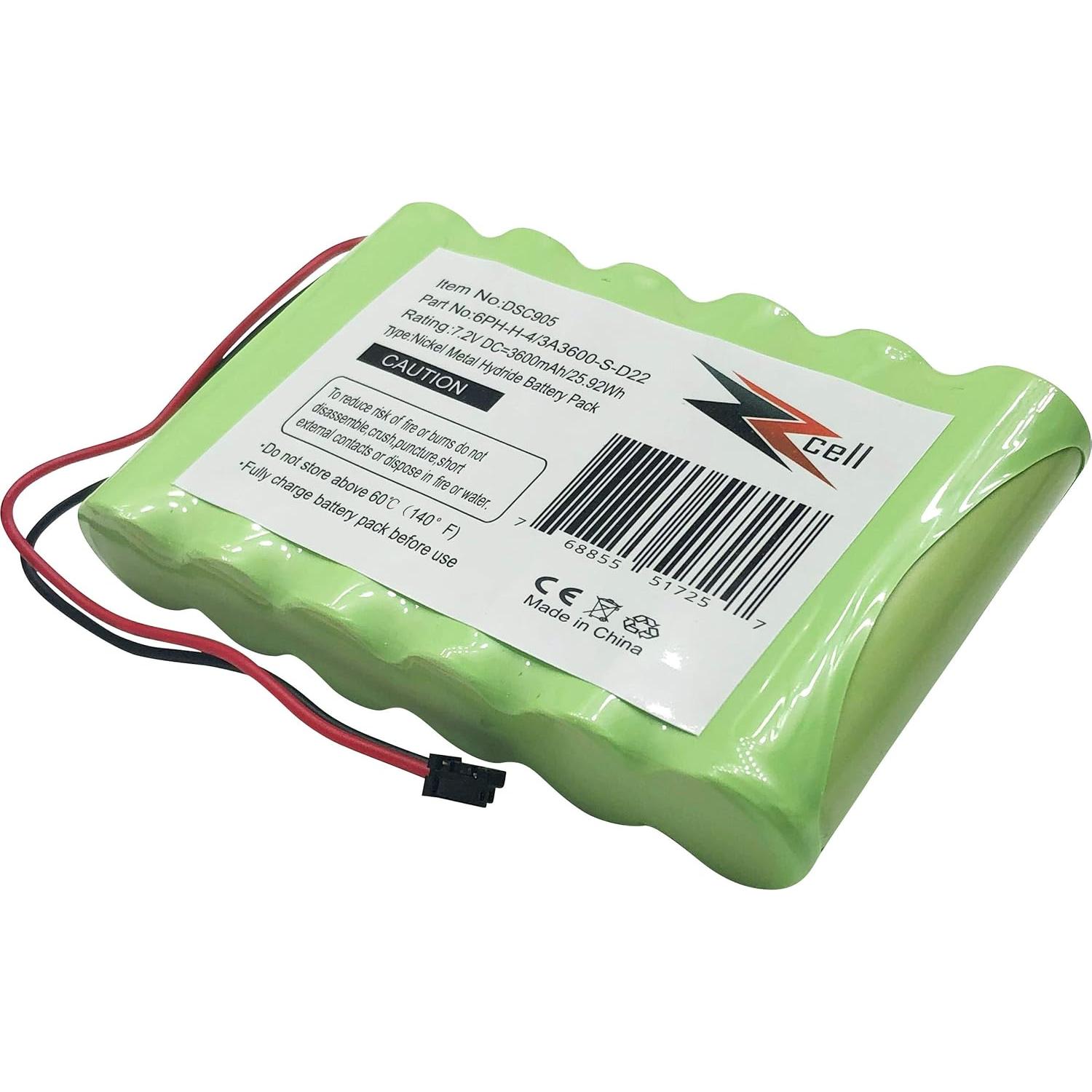 Batería ZZcell 3600mAh para Alarma DSC Impassa 9057