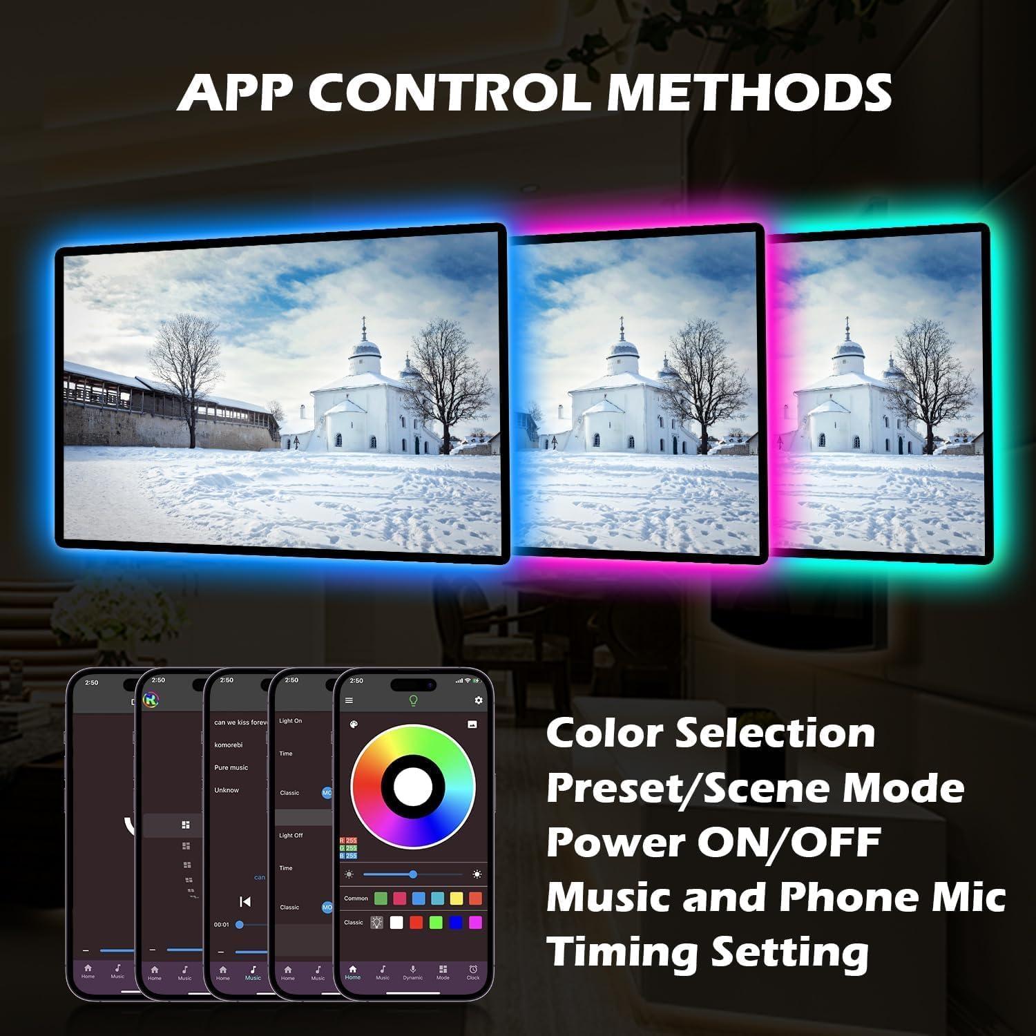 Luces de tira LED a pilas TANGYOUNG 8m RGB con control remoto