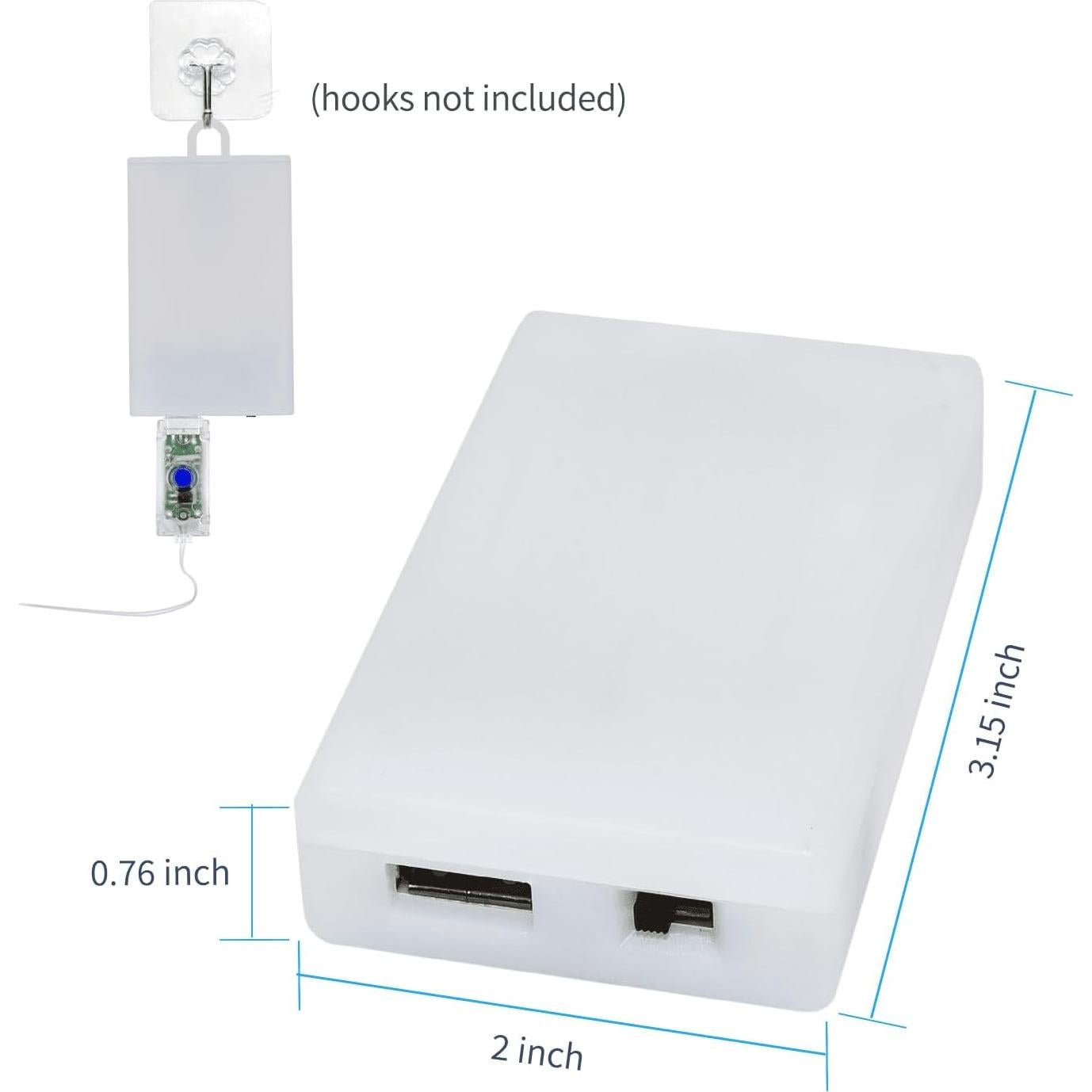Caja de Batería para 3 Pilas AA YOLIGHT con USB 4.5V