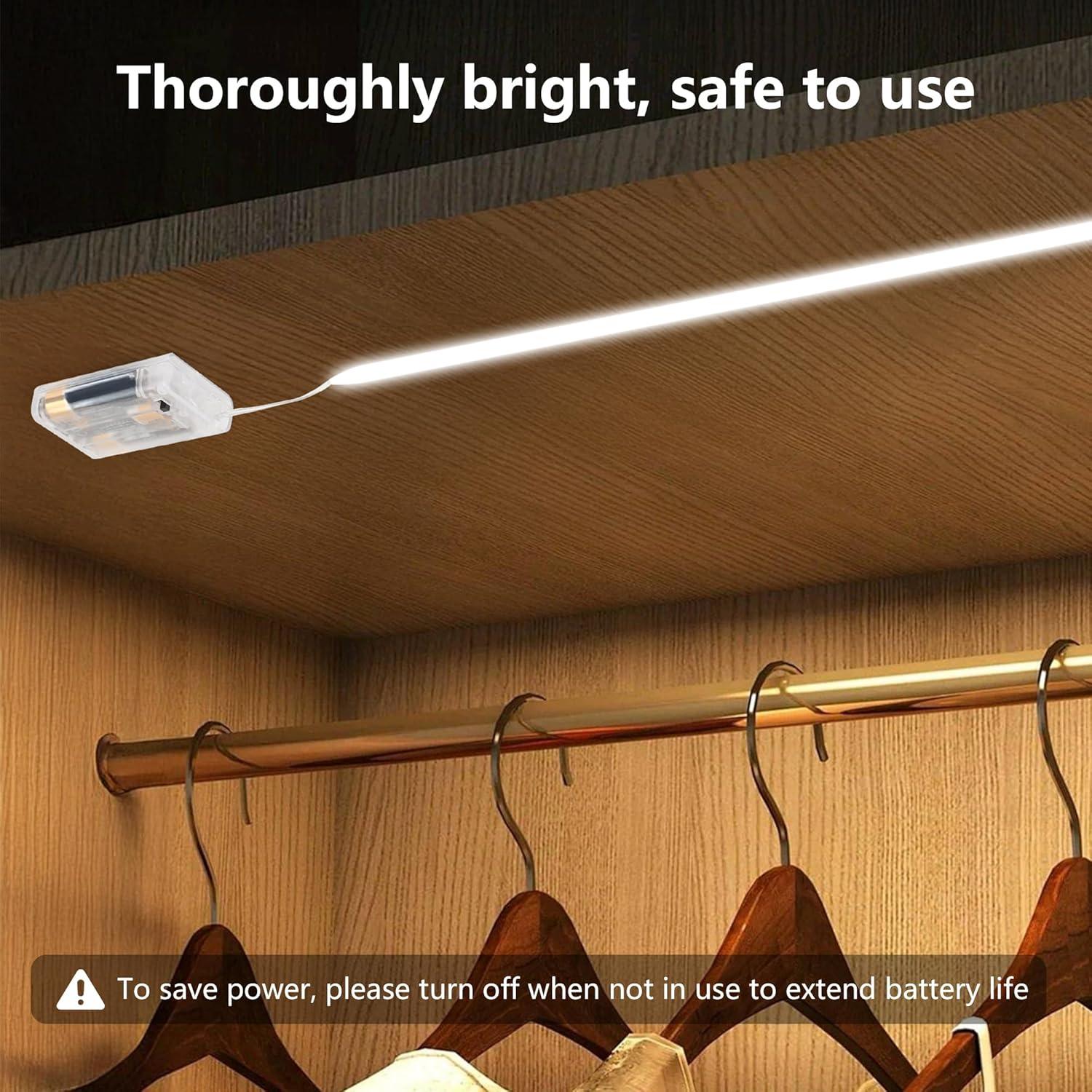 Tira LED a pilas XINGZHI 1.0m 2 paquetes Luz blanca fría