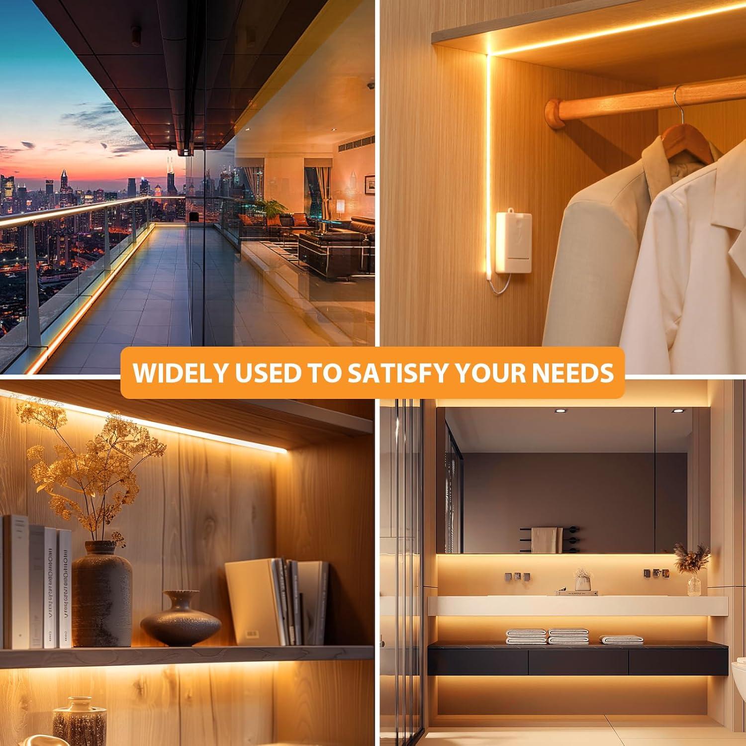 Tira de Luz LED COB Omika 1.0m 320 LEDs 2700K Blanco Cálido