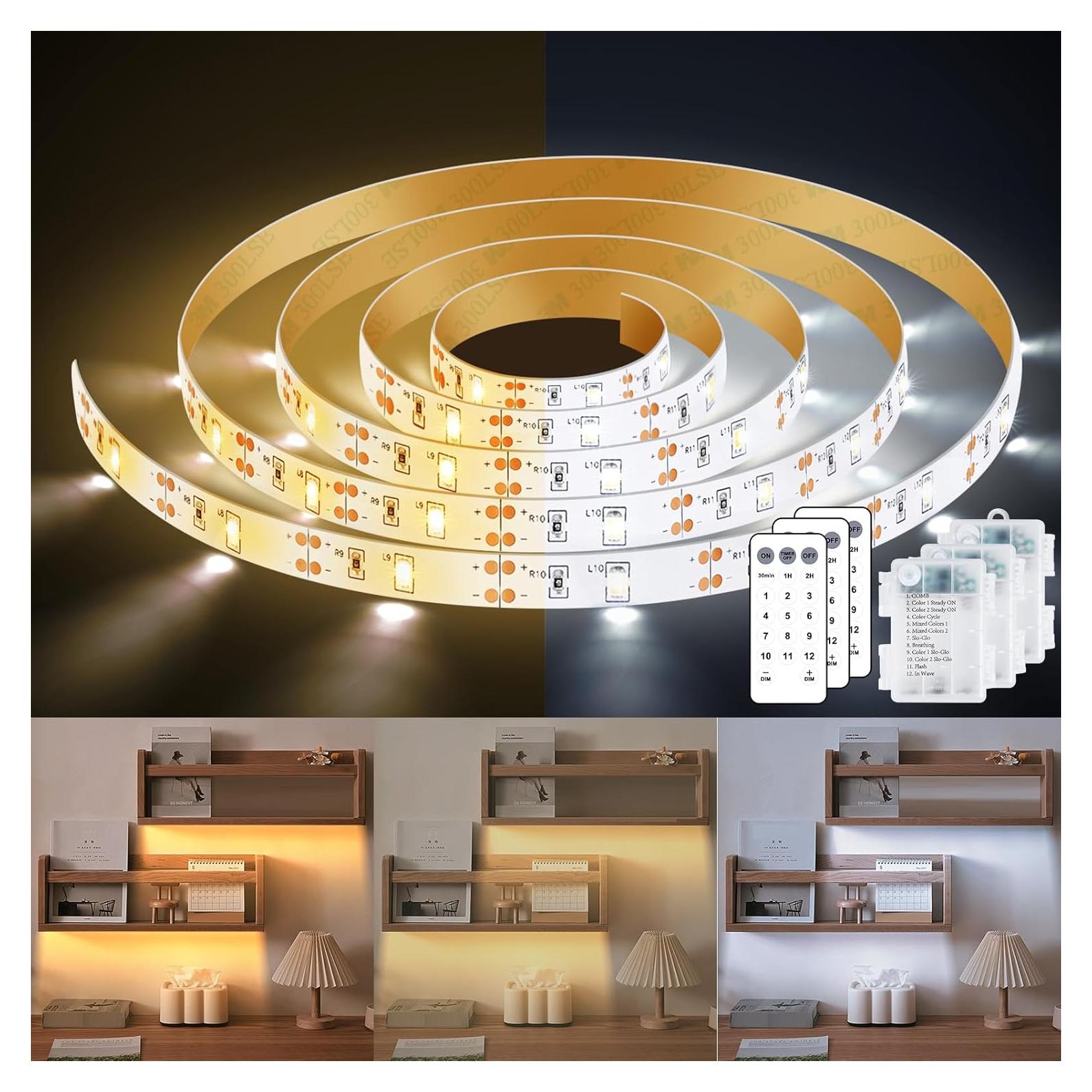 Paquete de 3 luces LED de tira 1.01m ShenZhen regulables