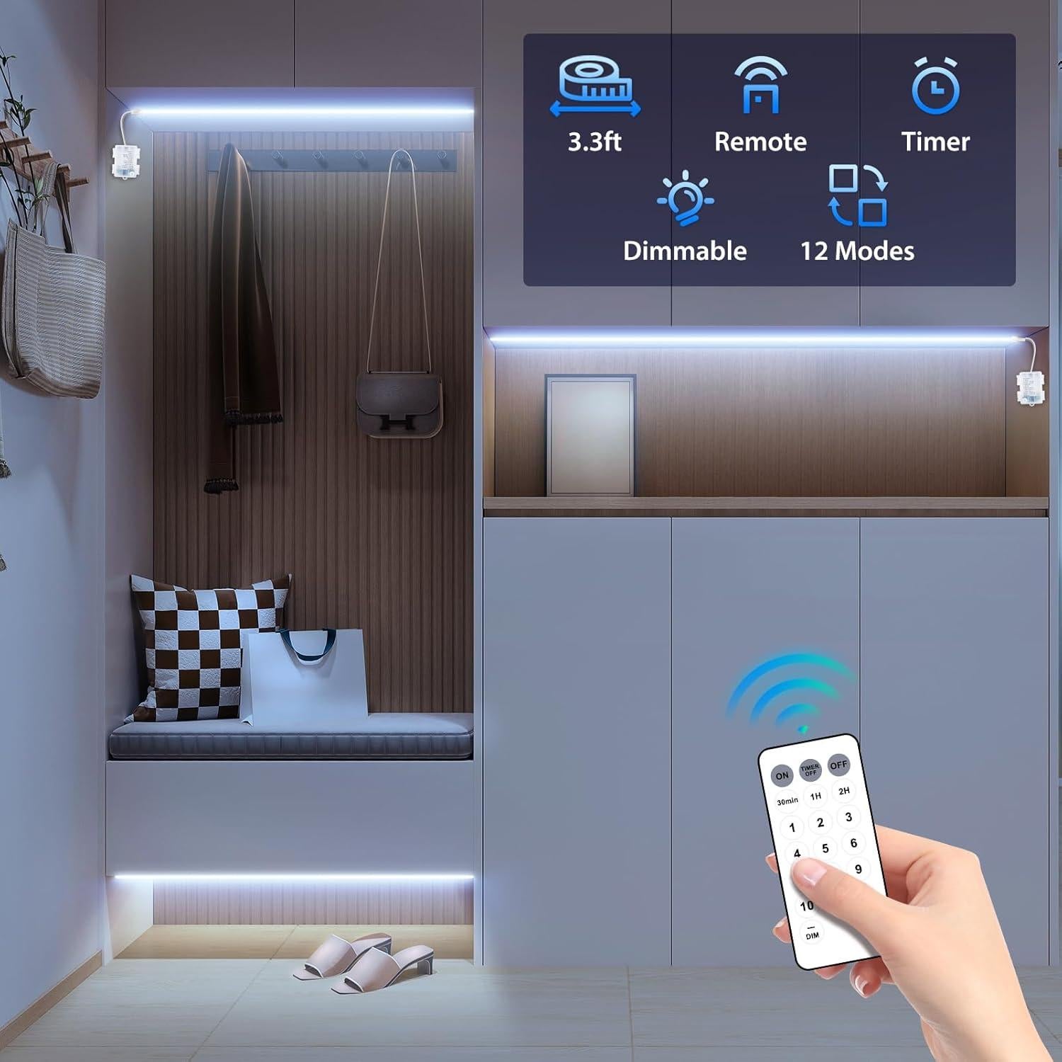 Paquete de 3 luces LED de tira 1.01m ShenZhen regulables