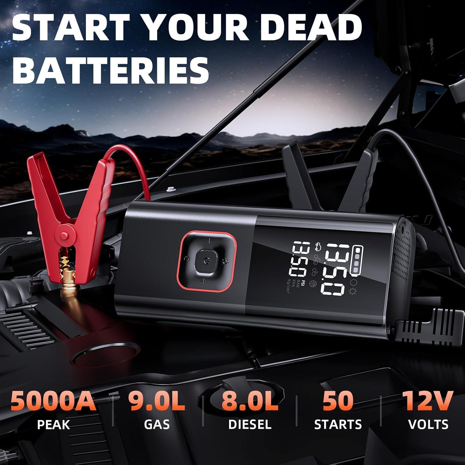 Arrancador de Salto PIRAIL T8-1 5000A con Compresor 160PSI