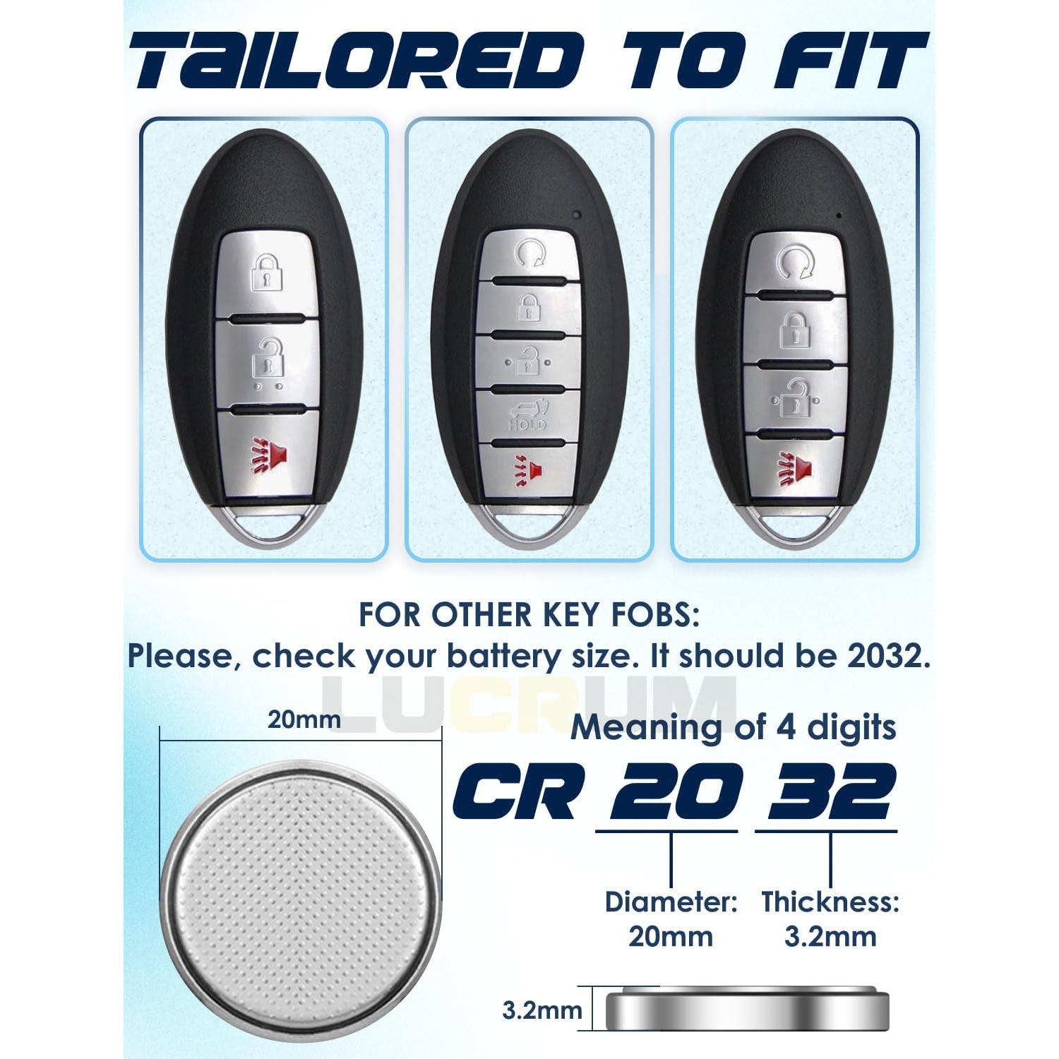 Batería CR2032 Lucrum para Llave Infiniti - 2 Unidades