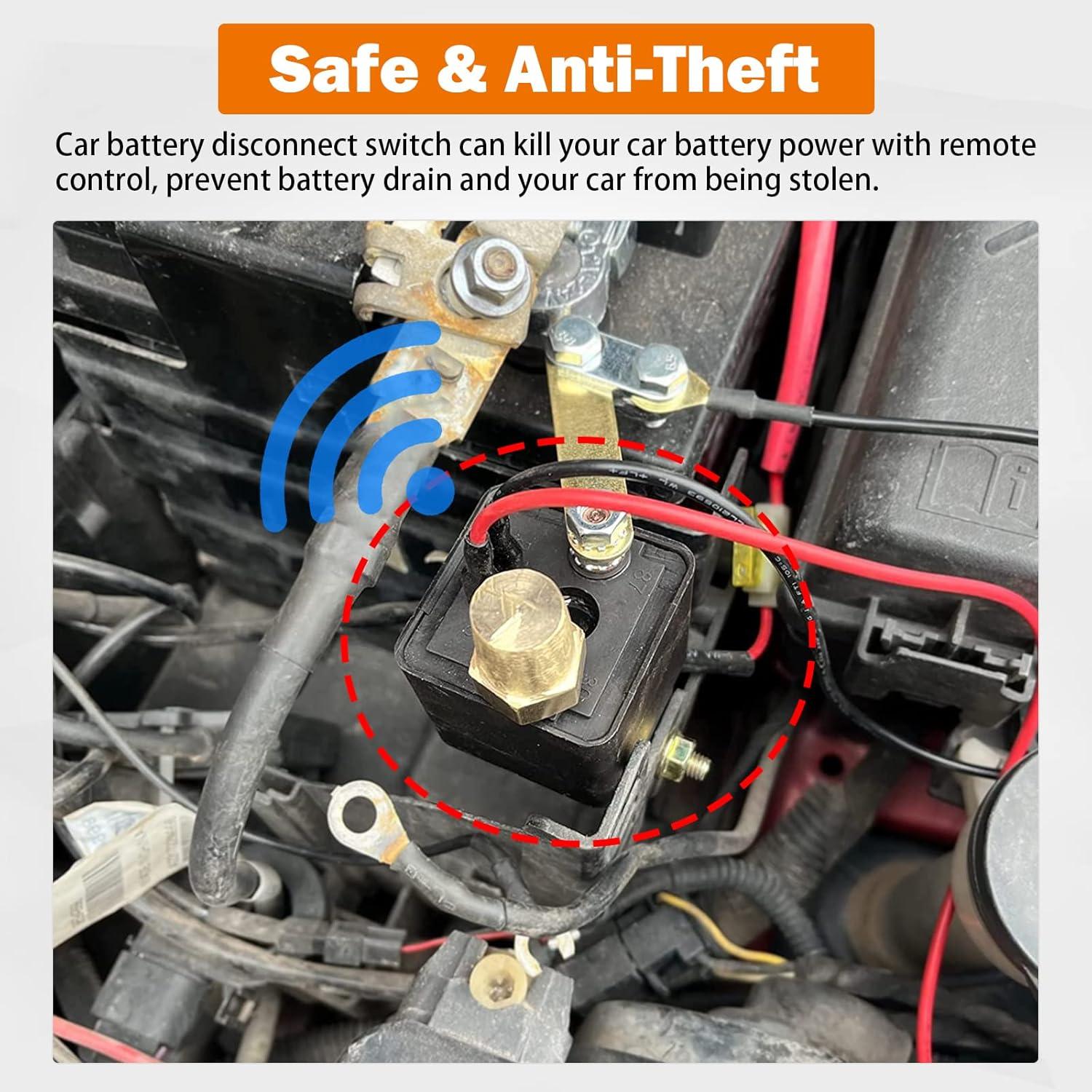 Interruptor de Desconexión de Batería Remoto 12V FEITON 200A