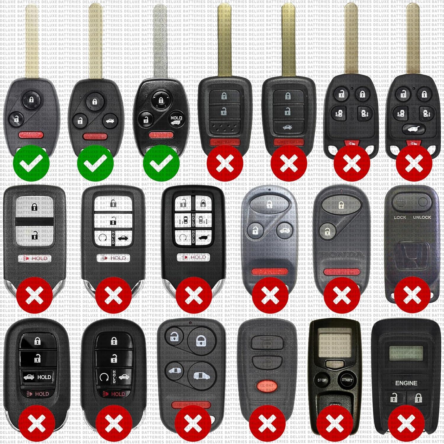 Baterías CR1616 para Llave Honda - Paquete de 2 Deluxe