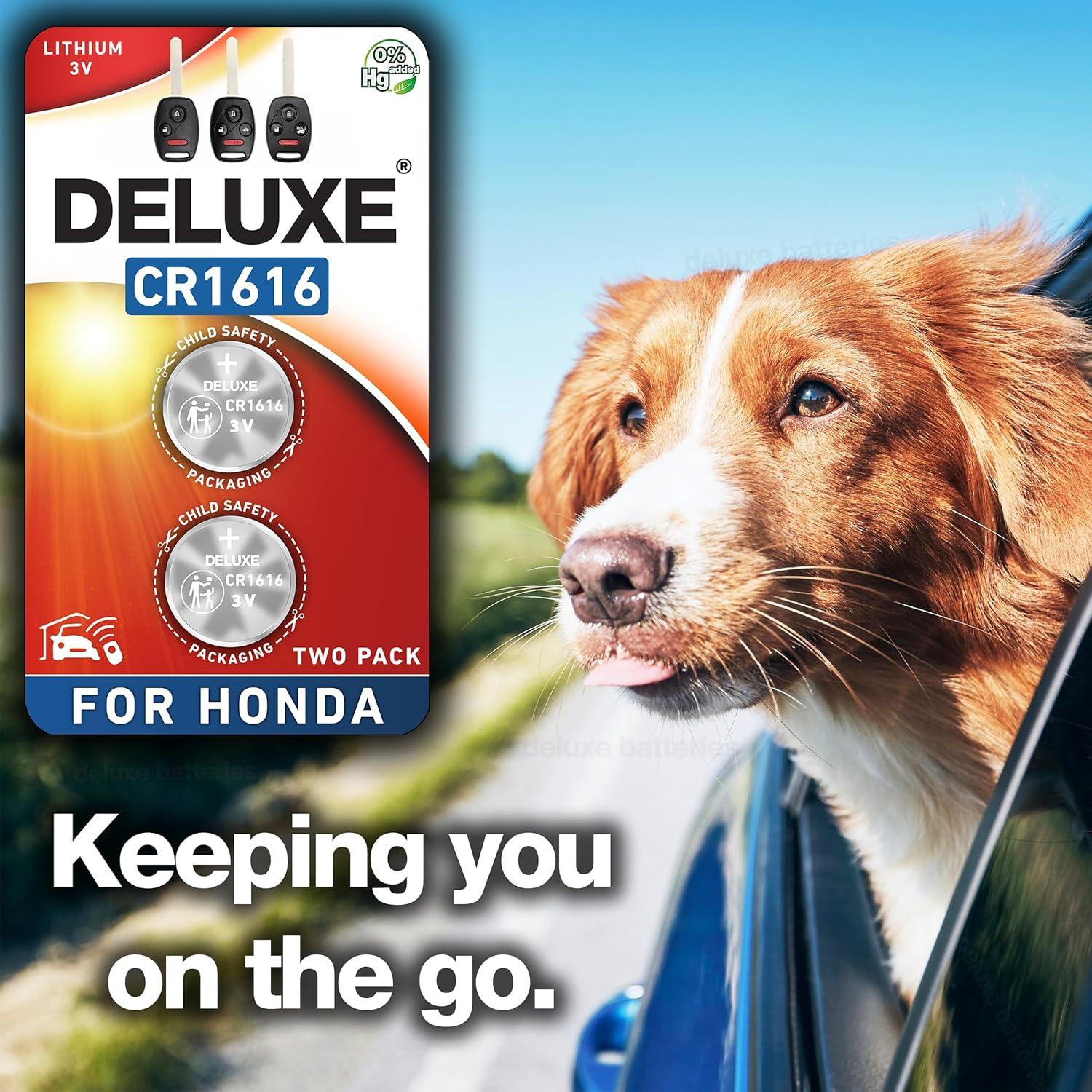 Baterías CR1616 para Llave Honda - Paquete de 2 Deluxe