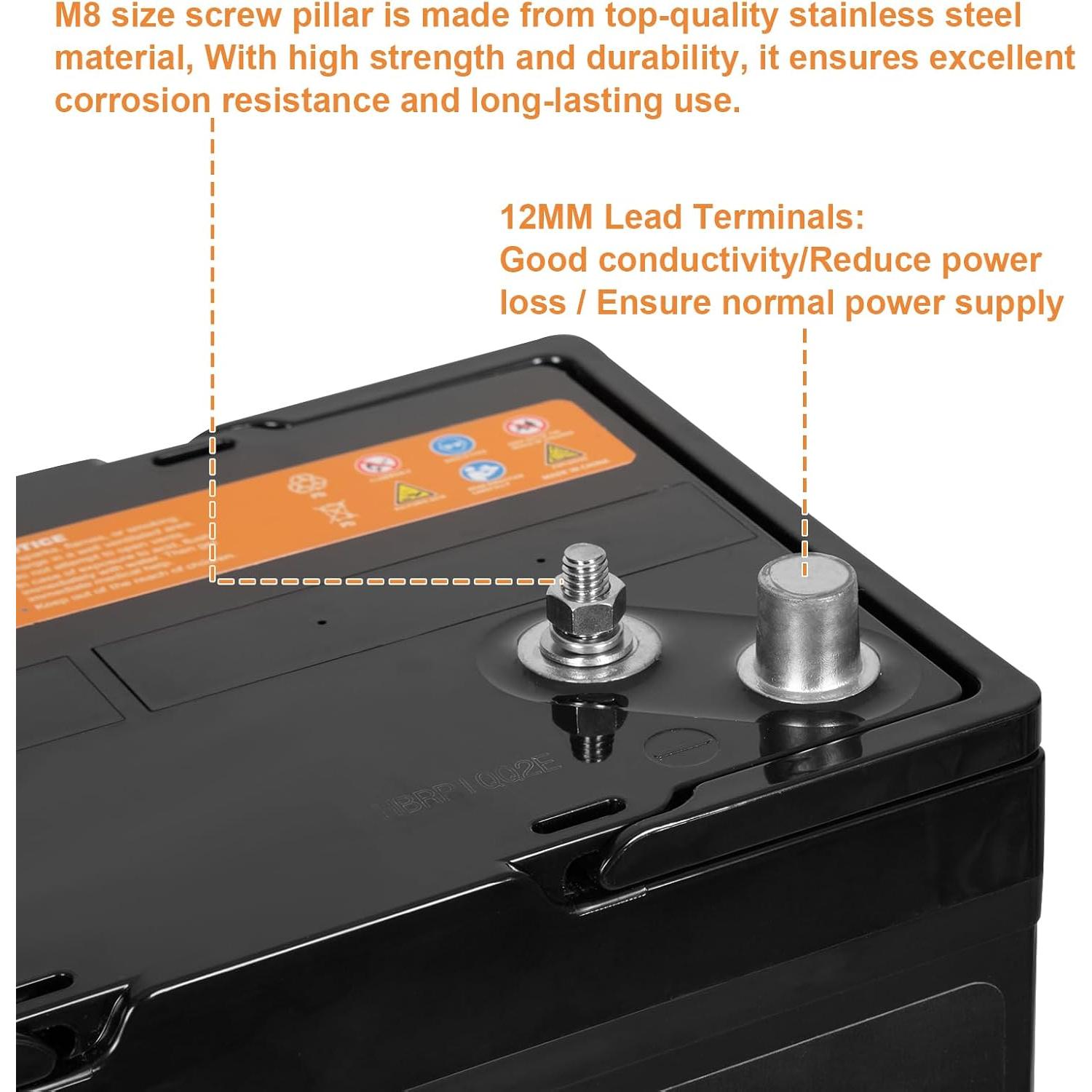 Batería AGM Doble Propósito WEIZE Grupo 24M 90Ah 12V