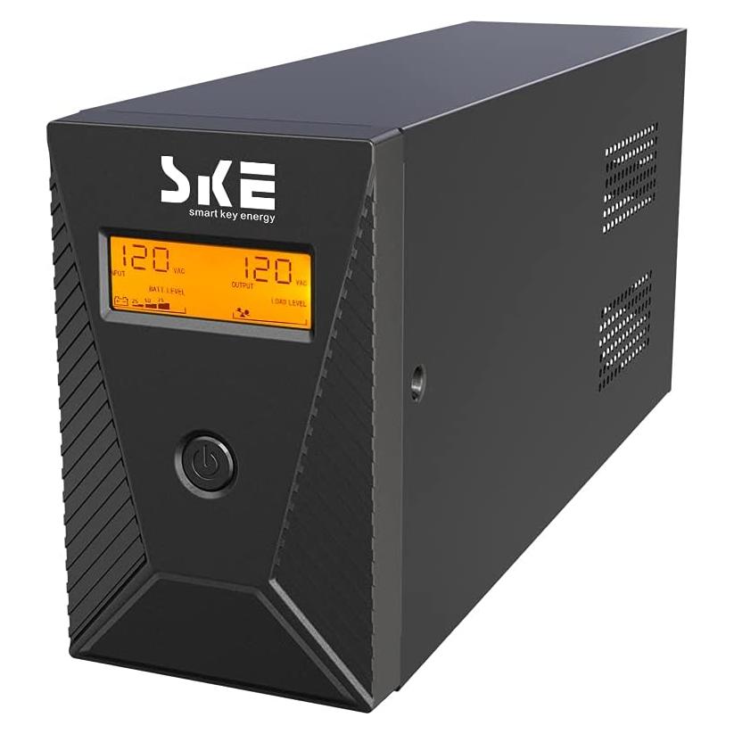 UPS 600VA SKE SK600 con Batería Leoch y LCD Inteligente