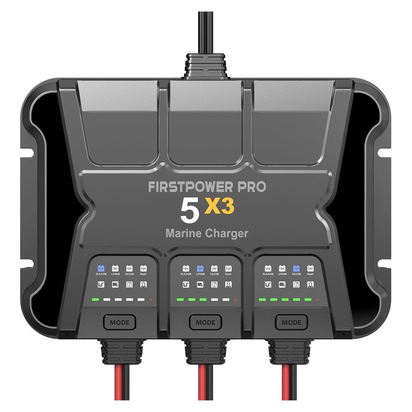 Cargador de Batería Marino 3 Bancos FirstPower Pro 15A 12V