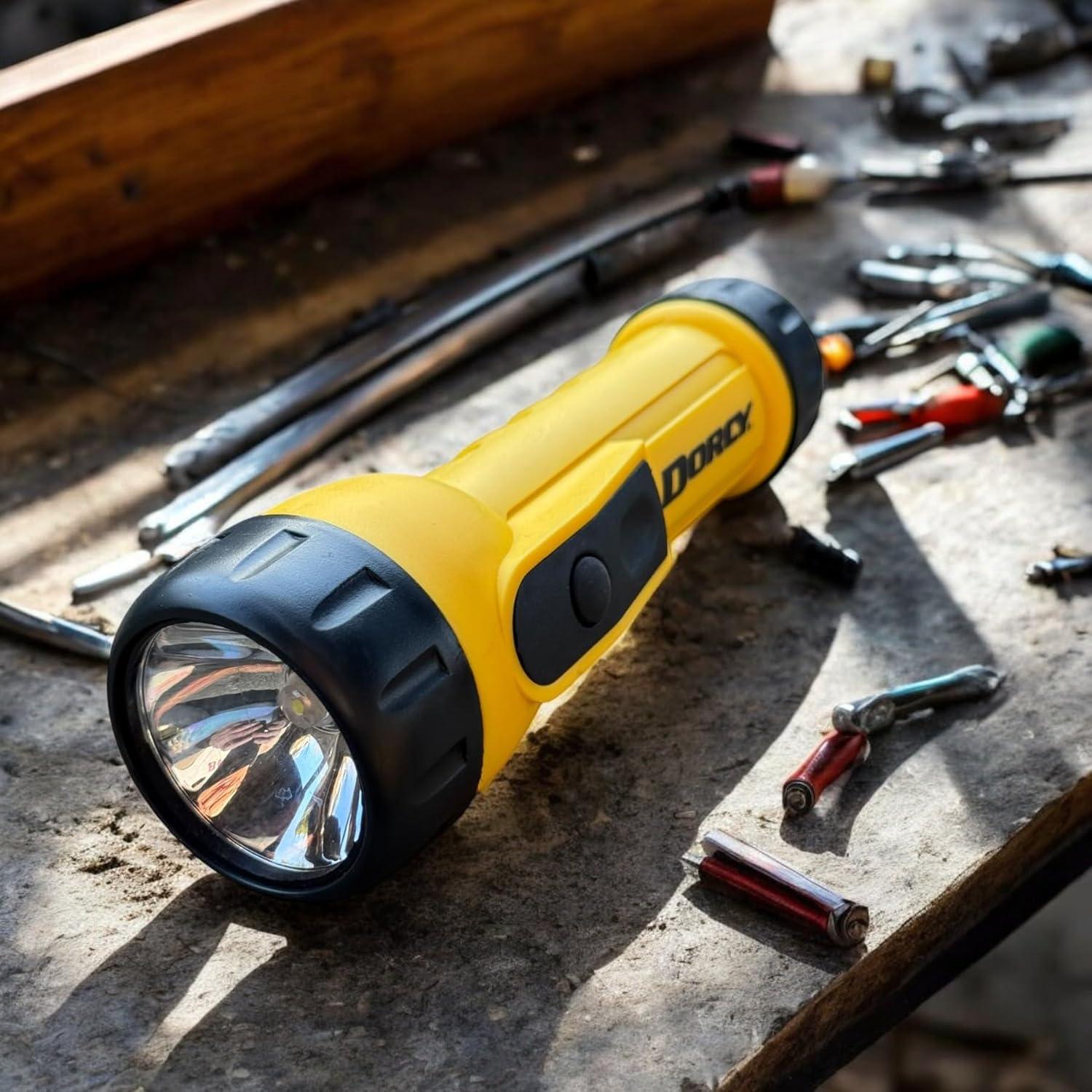 Linterna de Trabajo Dorcy 41-2350 Amarilla 20 Lúmenes 123h