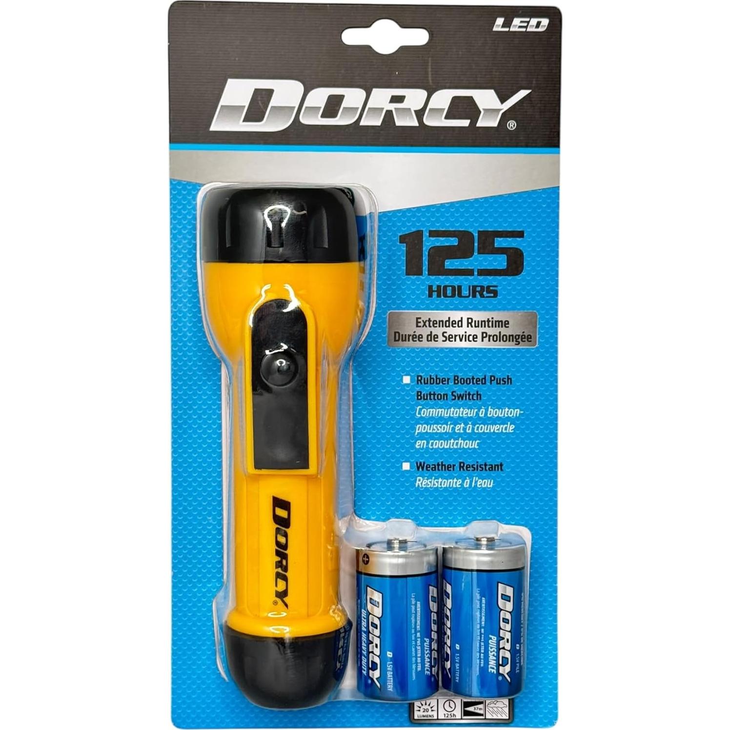 Linterna de Trabajo Dorcy 41-2350 Amarilla 20 Lúmenes 123h