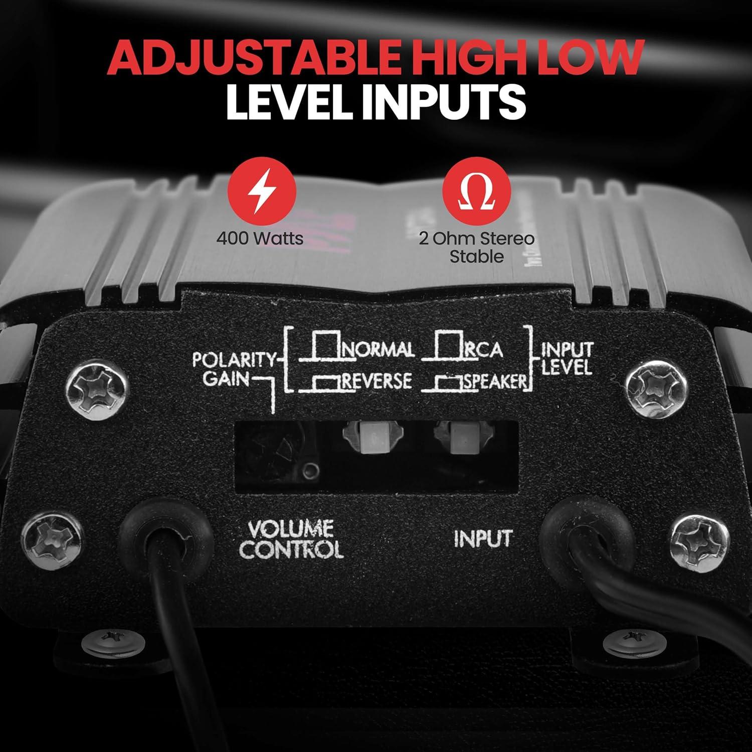 Amplificador Marino Pyle PLMRMP1B 2 Canales 400W Impermeable