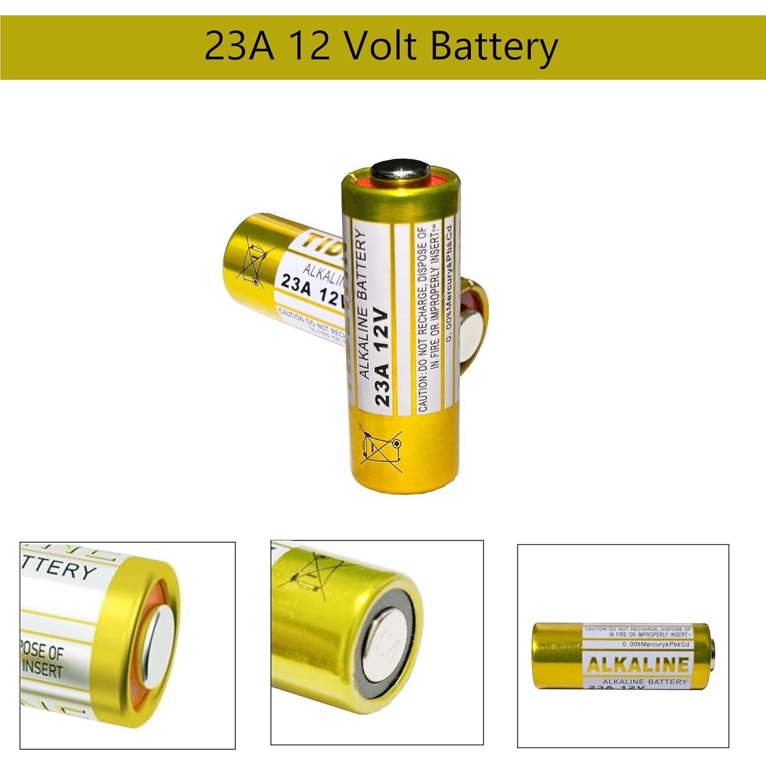 Baterías Alcalinas 23A 12V Genérico Paquete de 5 Unidades