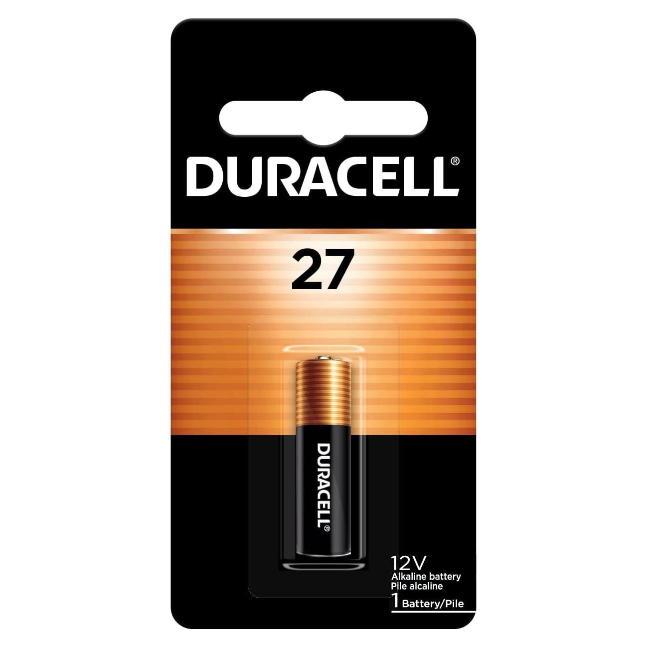 Batería Alcalina Duracell 27 12V - Energía Confiable para Dispositivos