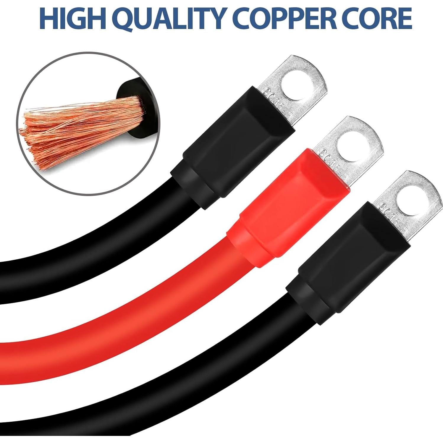 Kit de Cables de Batería Honsyunoirtps 7 PCS 36/48V para Carro de Golf