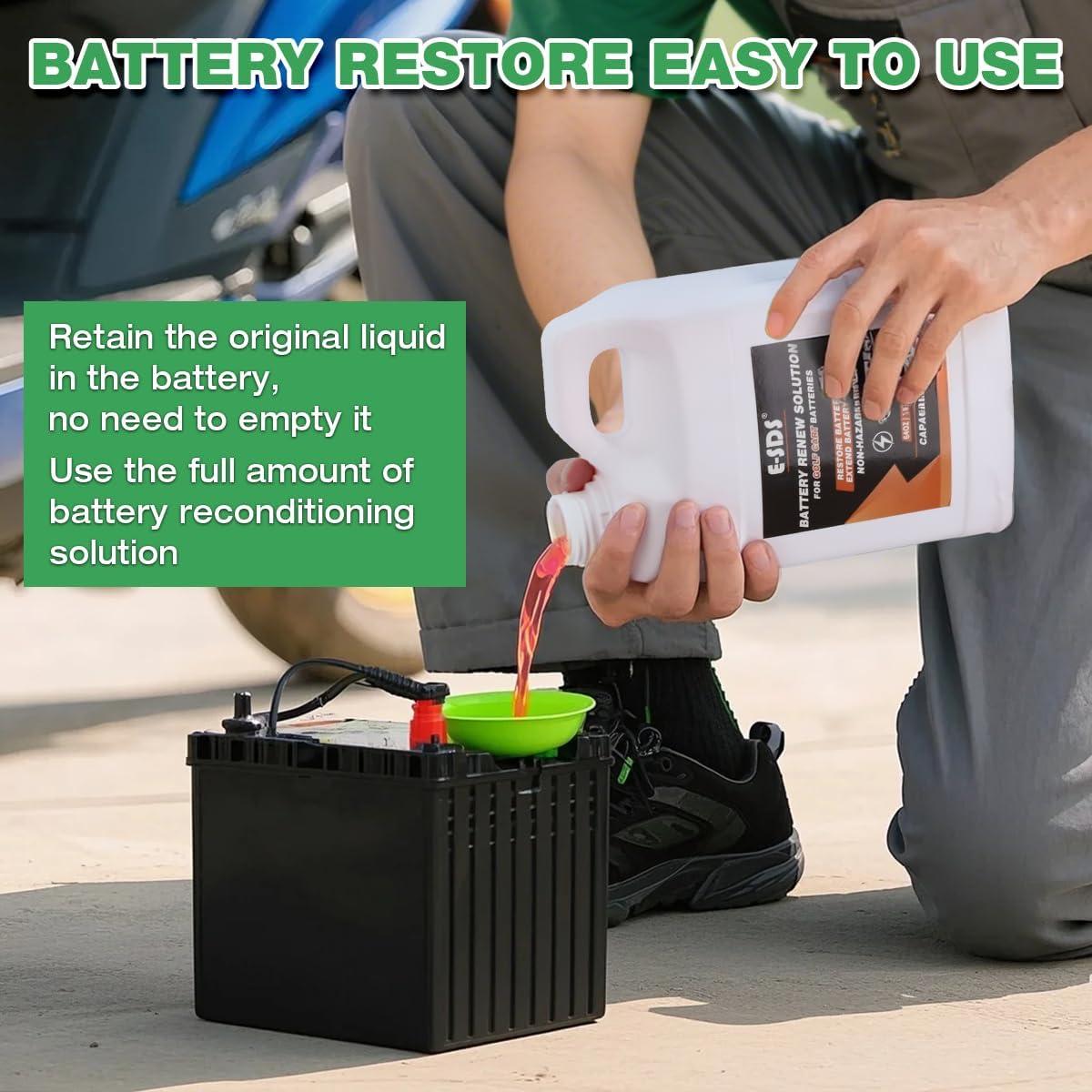 Restaurador de Baterías E-SDS para Carritos de Golf 1.89L