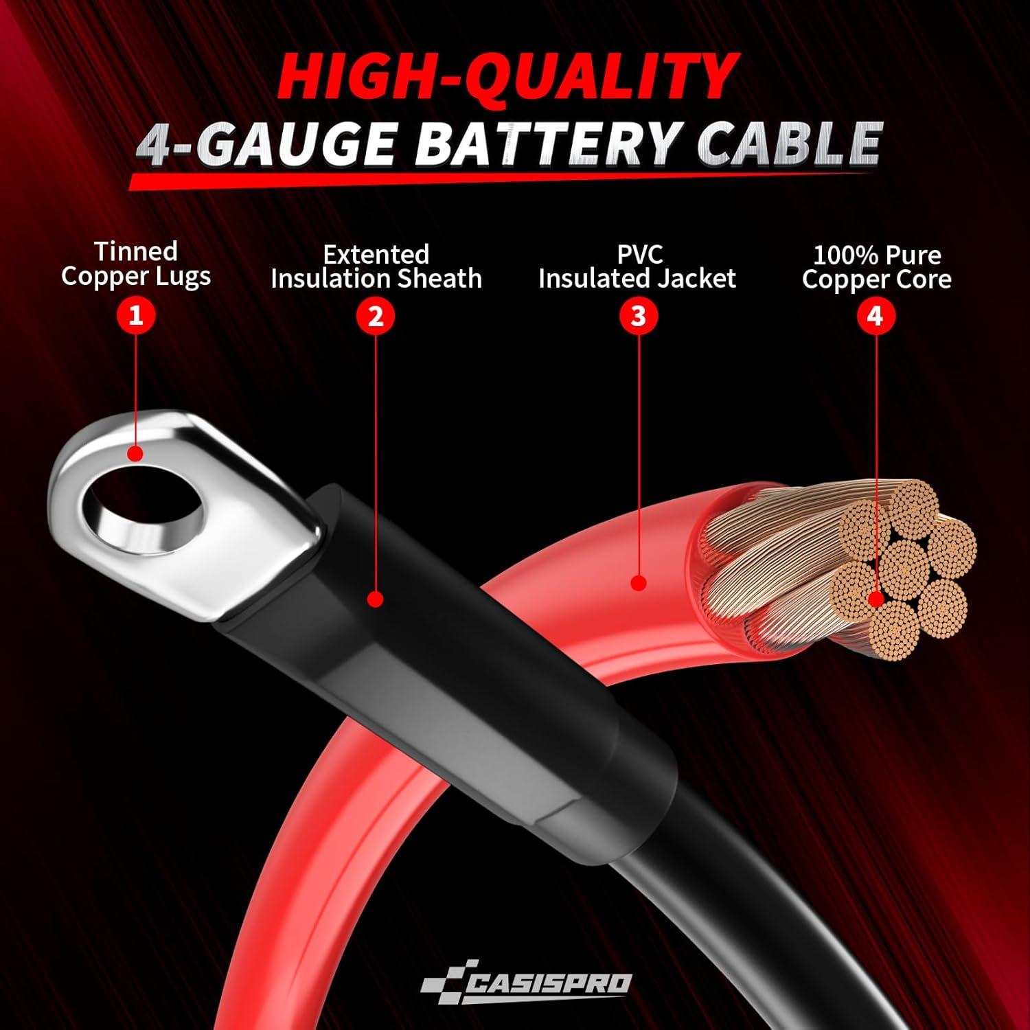 Cables de Batería CASISPRO para Carro de Golf EZGO TXT 36/48V